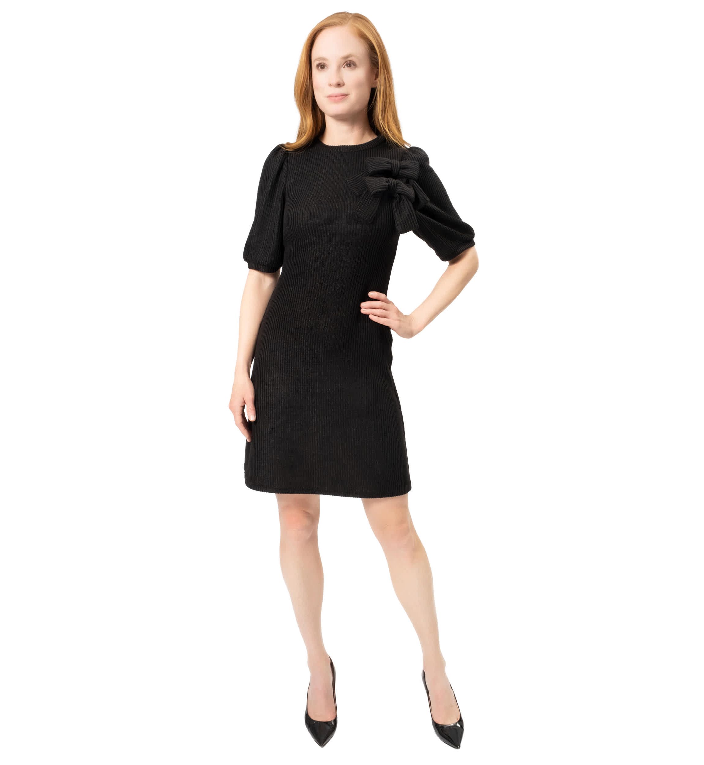 Double Bow Knit Dress
