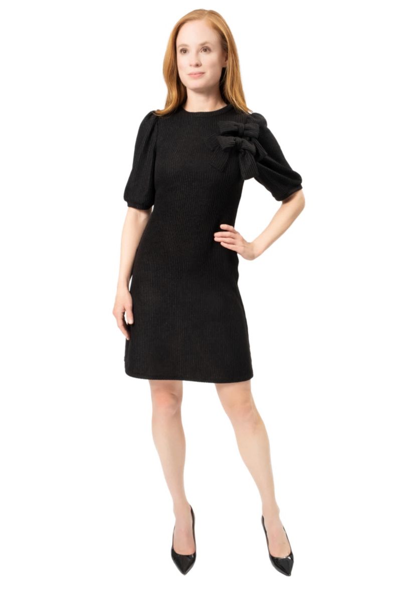 Double Bow Knit Dress