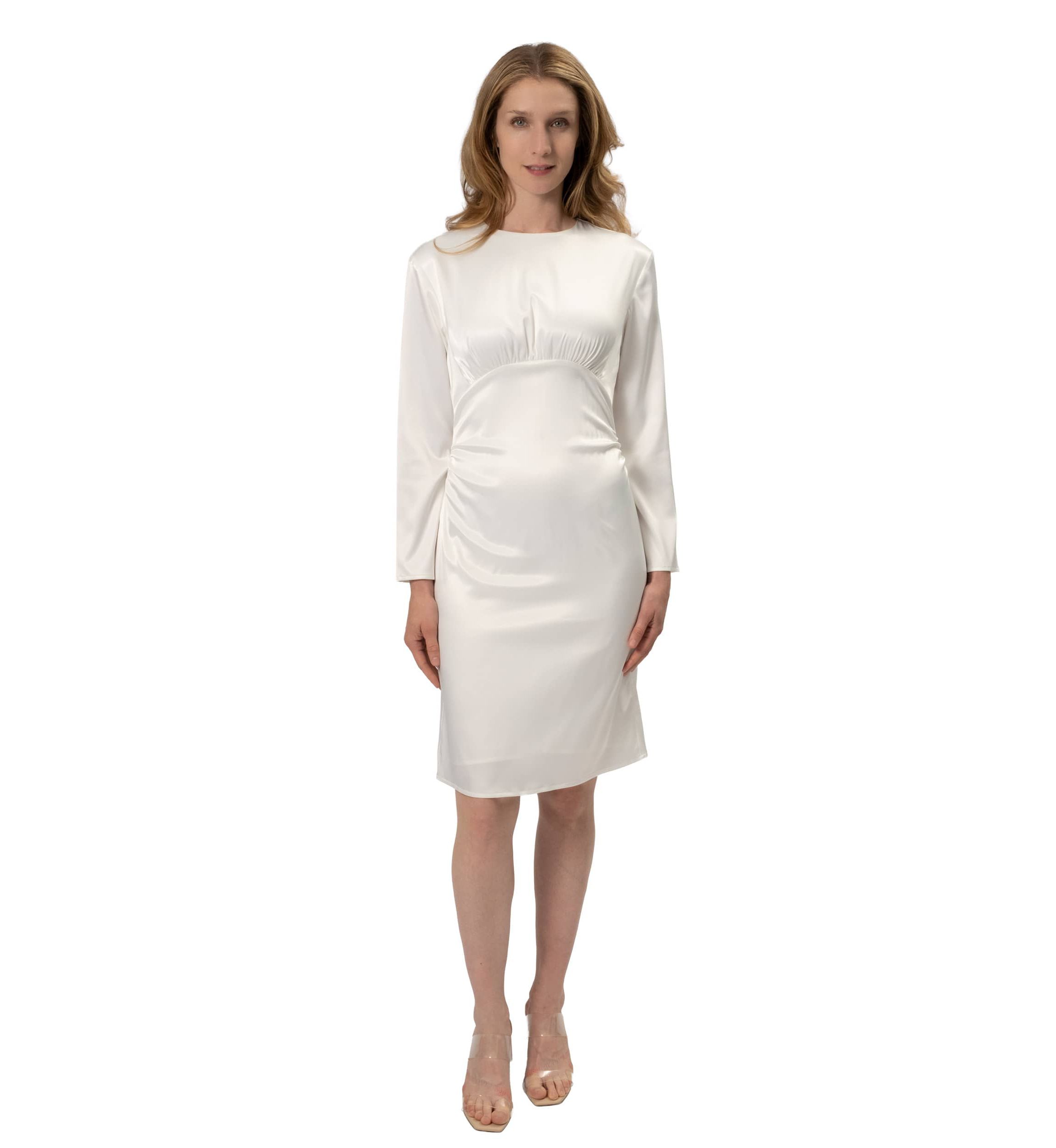 Long Sleeve Seam Short Dress