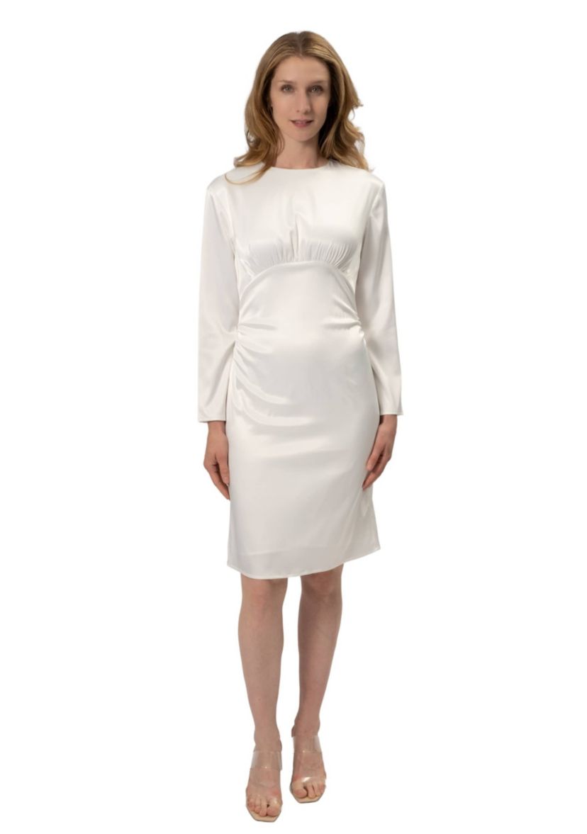 Long Sleeve Seam Short Dress