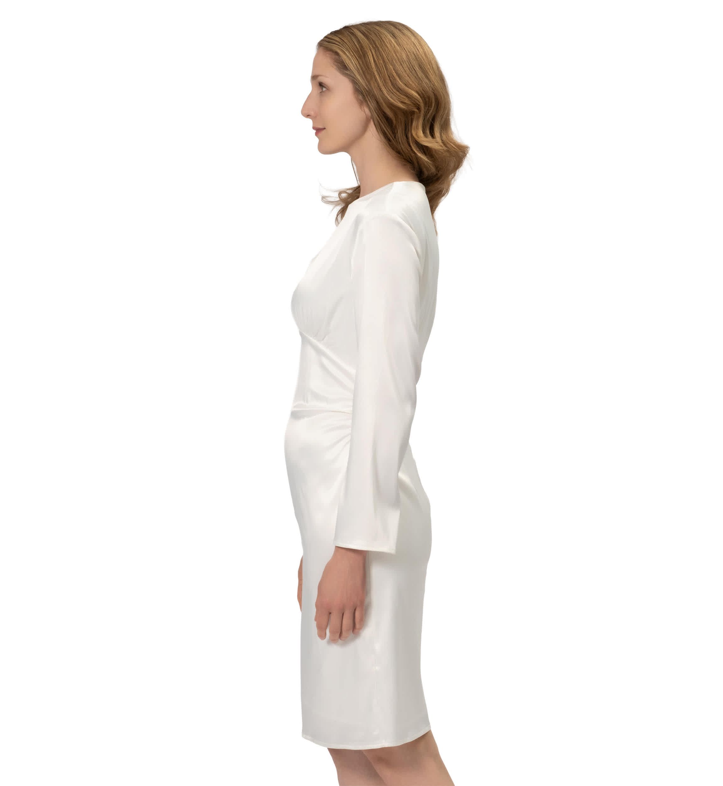 Long Sleeve Seam Short Dress