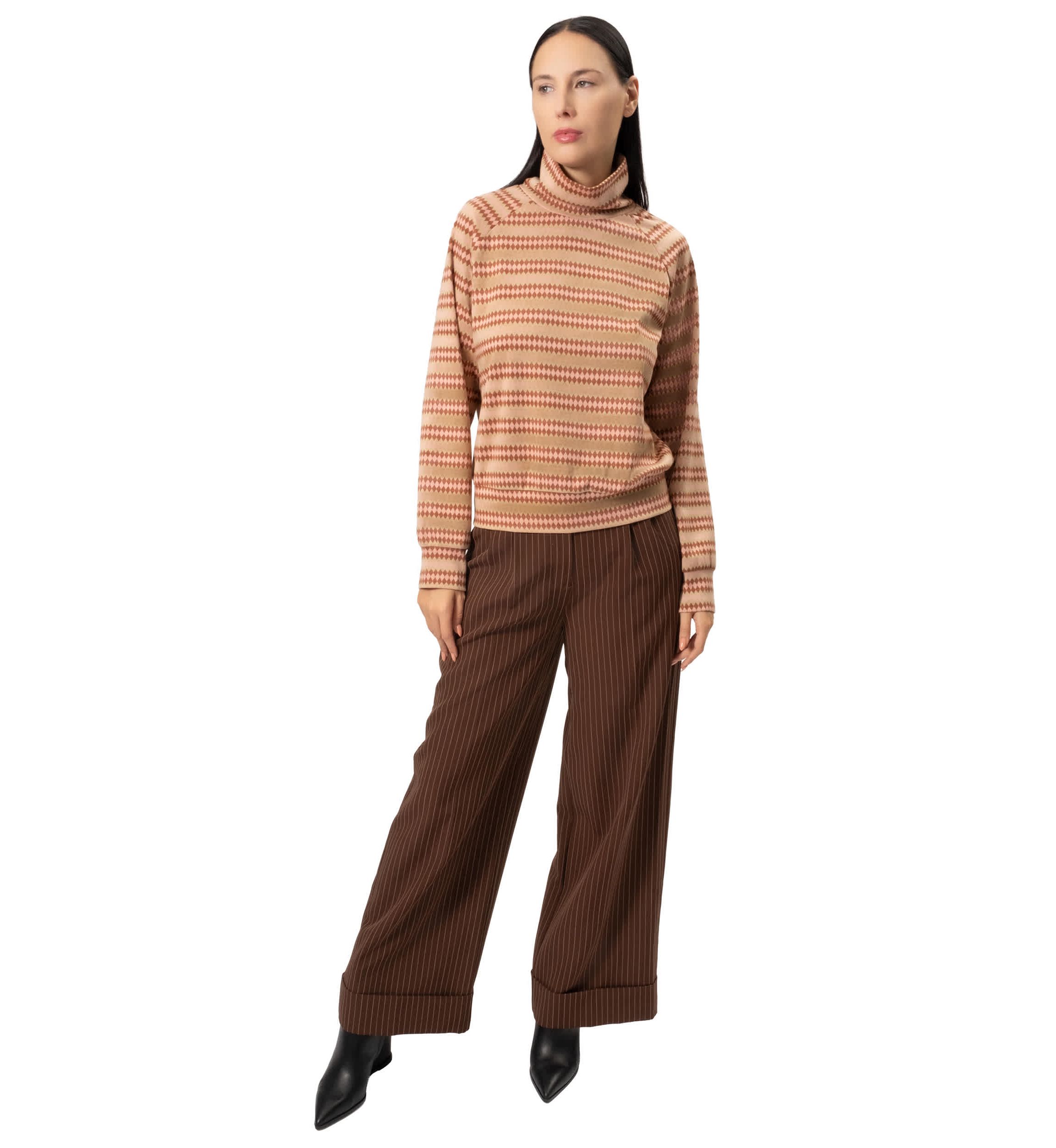 Bebe Turtleneck Knit Top