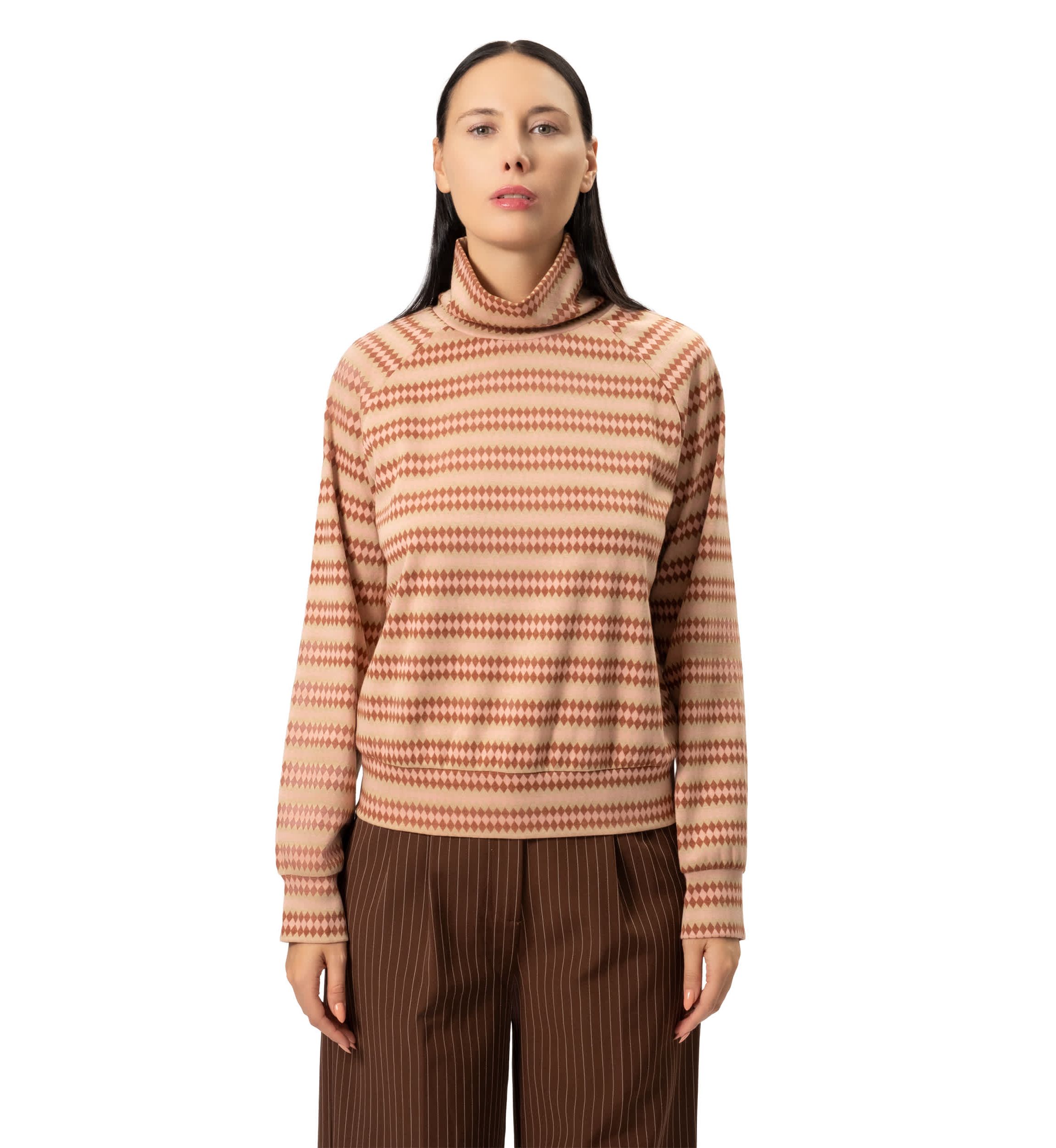 Bebe Turtleneck Knit Top