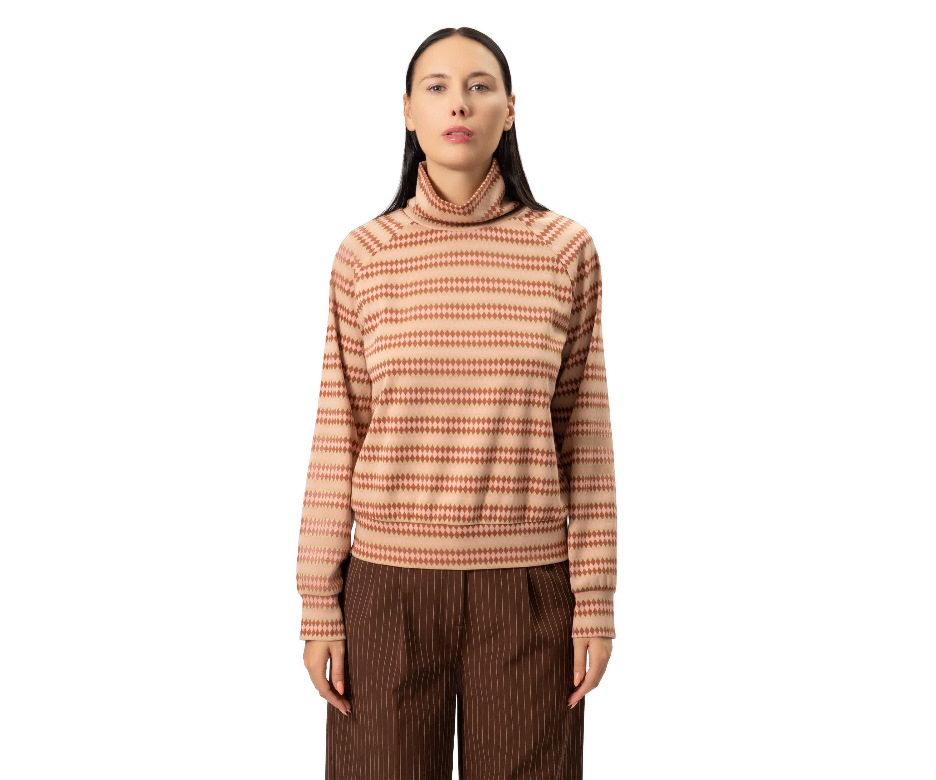 Bebe Turtleneck Knit Top
