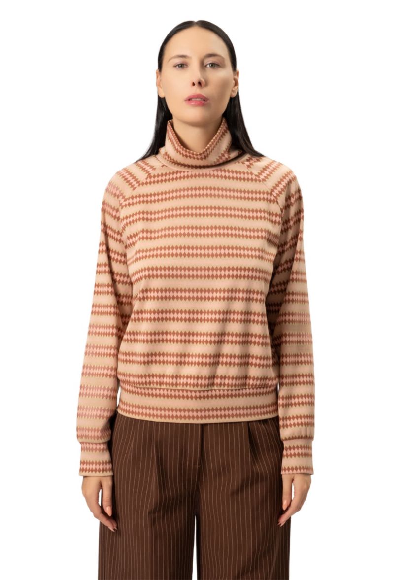 Bebe Turtleneck Knit Top