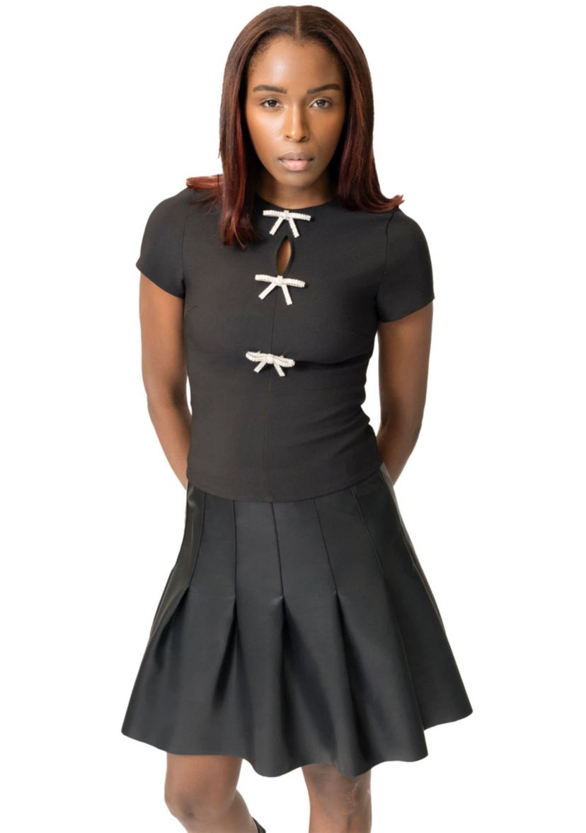 Prue Faux Leather Skirt