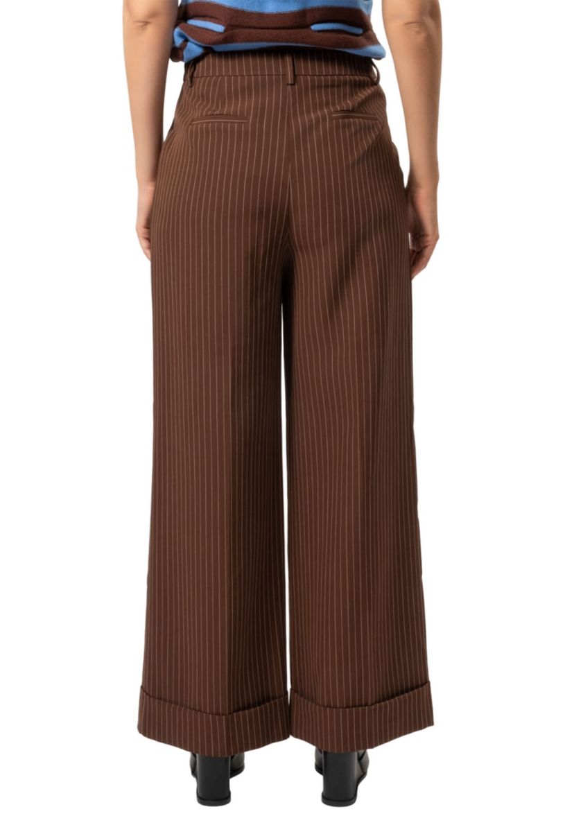 Quinn Pinstripe Wide Leg Pants