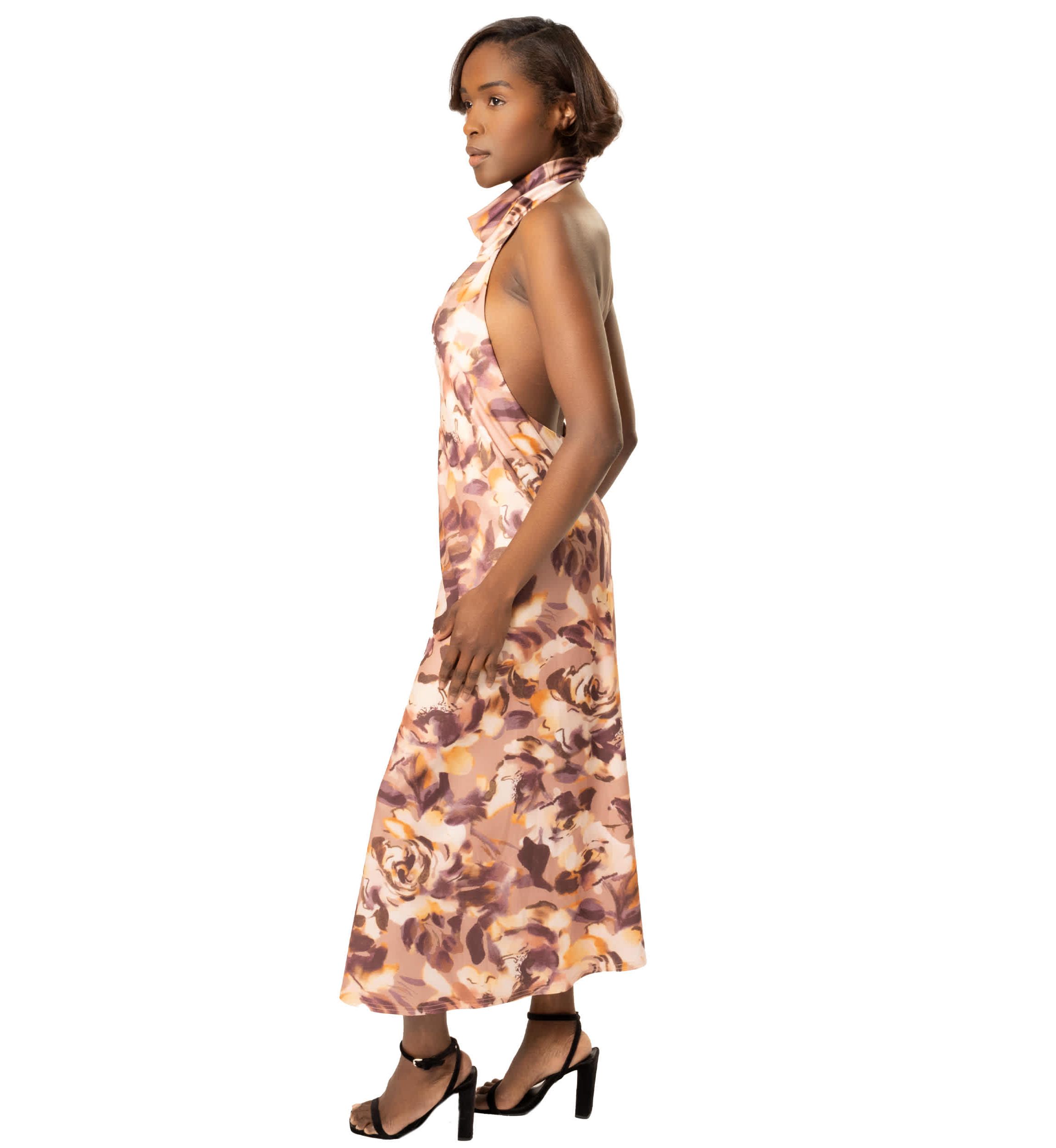 JERSEY HALTER DRESS