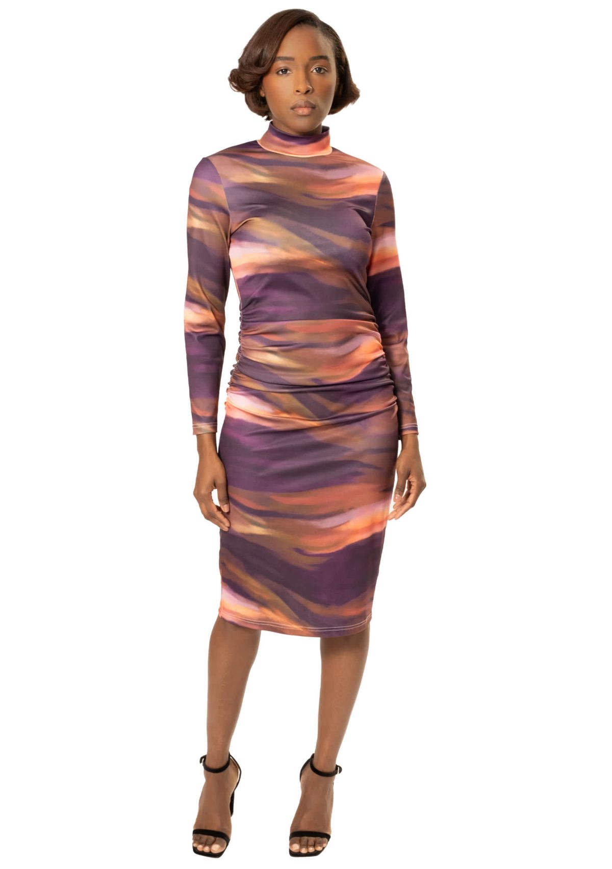 MOCKNECK JERSEY DRESS