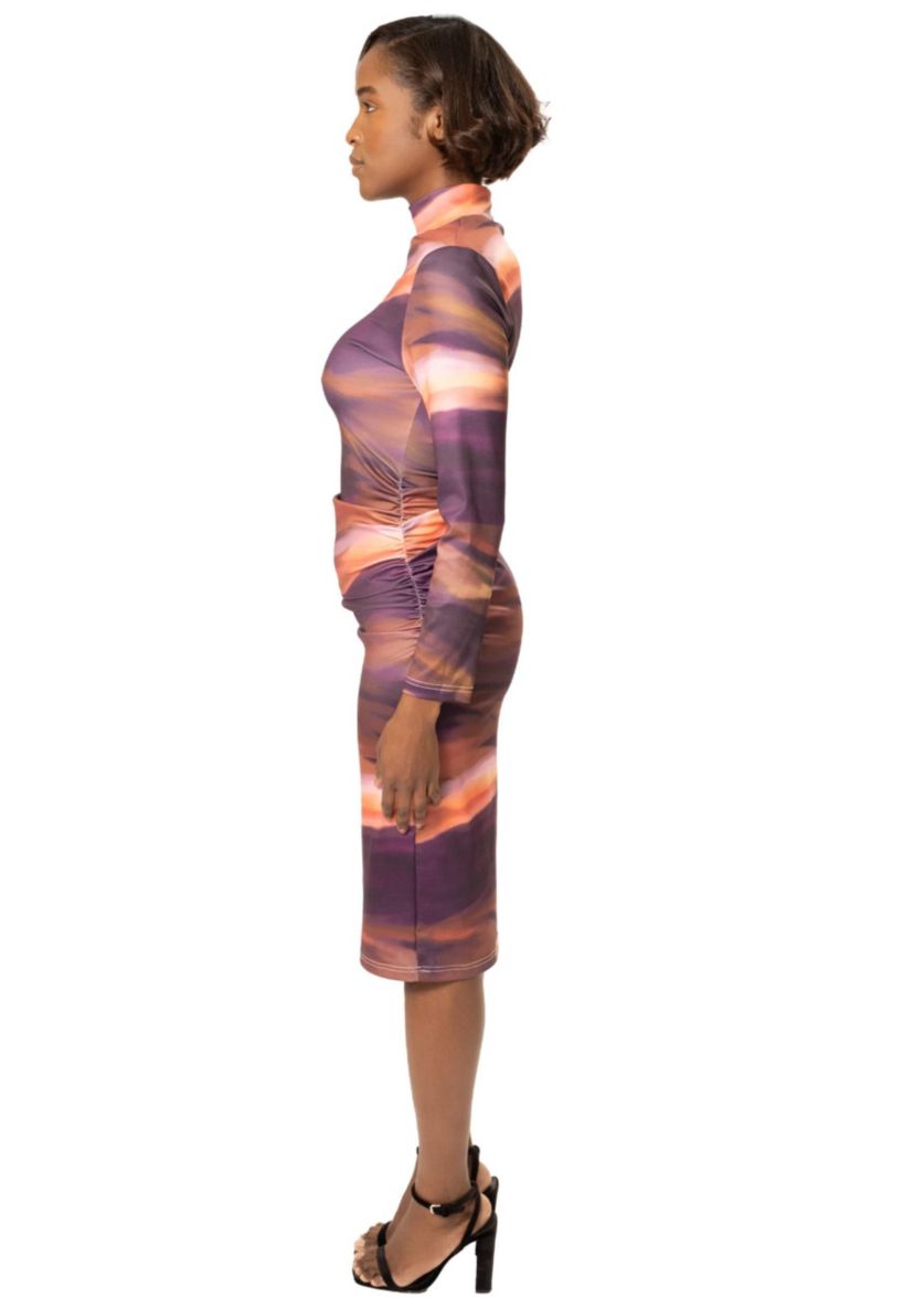 MOCKNECK JERSEY DRESS