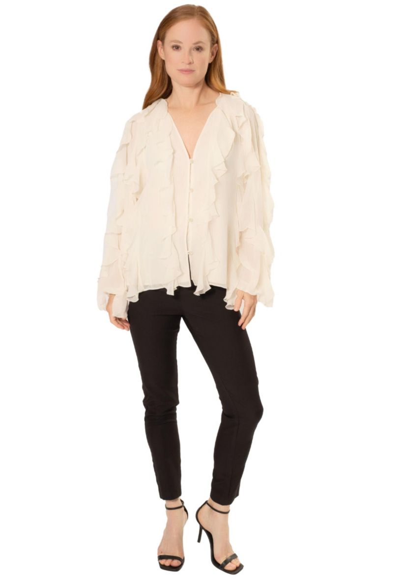 FLYN RUFFLE BLOUSE