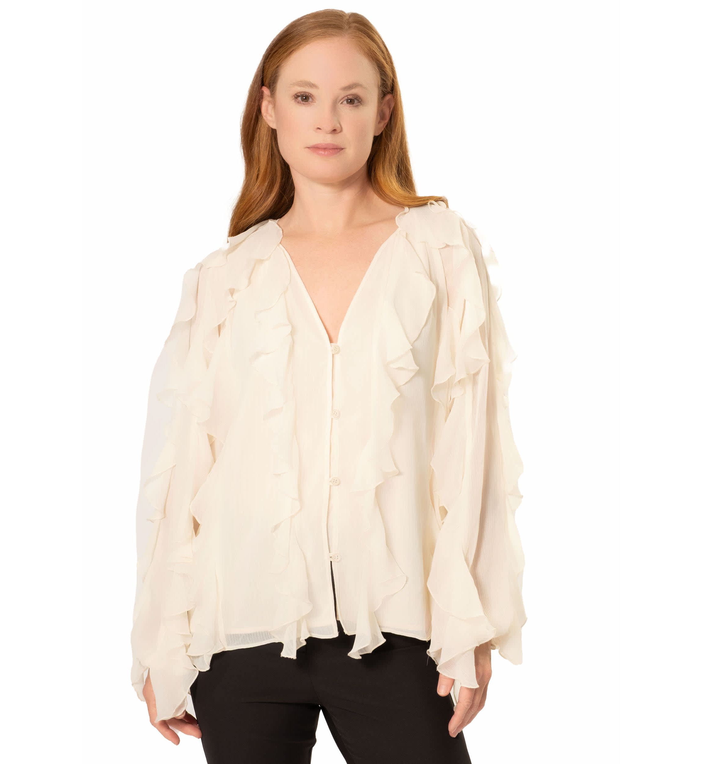 FLYN RUFFLE BLOUSE