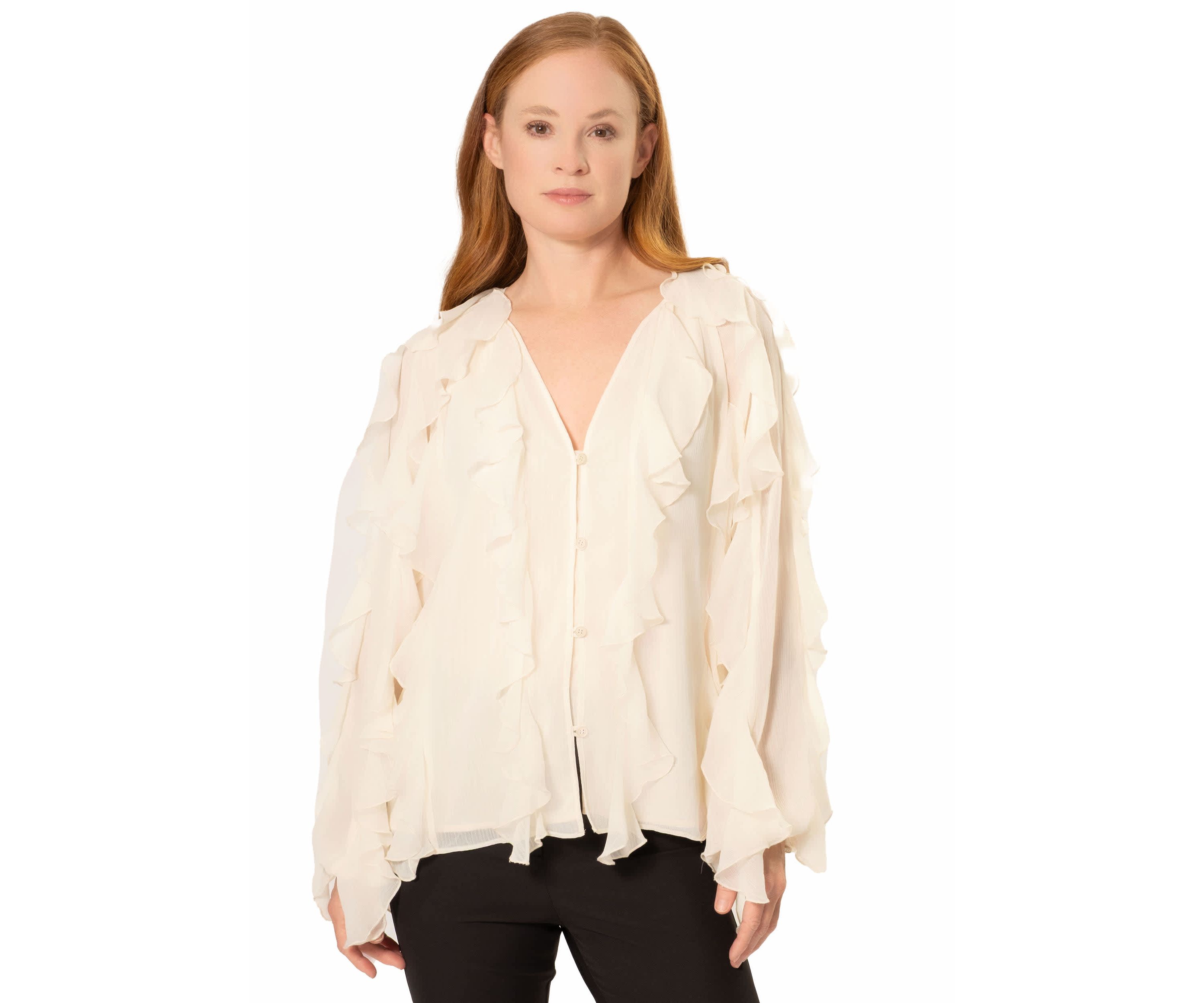 FLYN RUFFLE BLOUSE