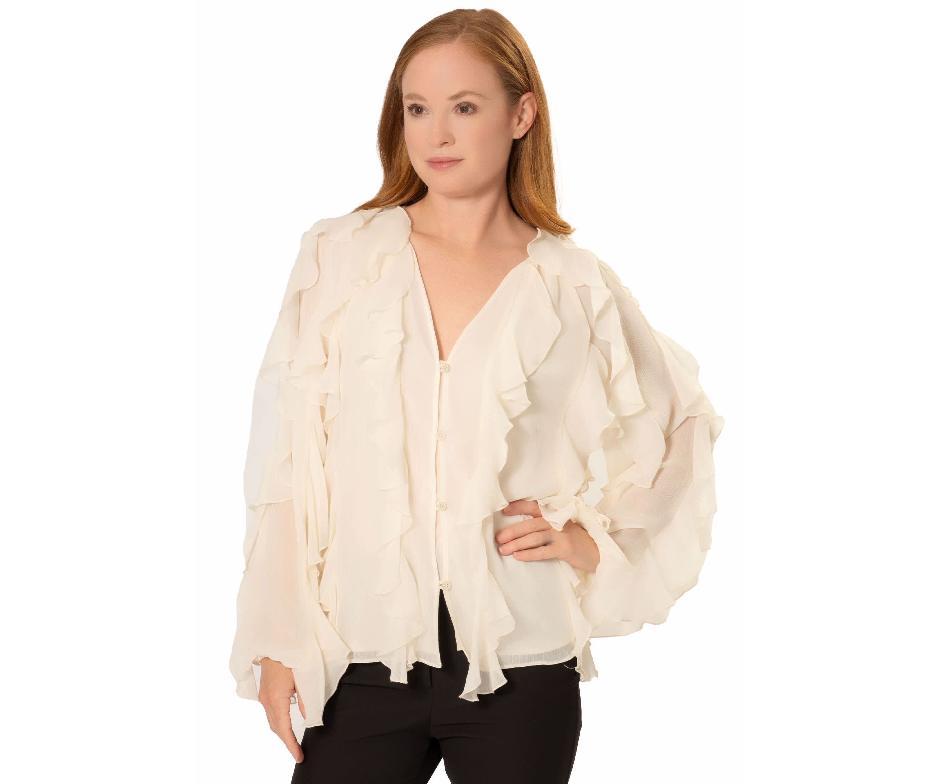FLYN RUFFLE BLOUSE