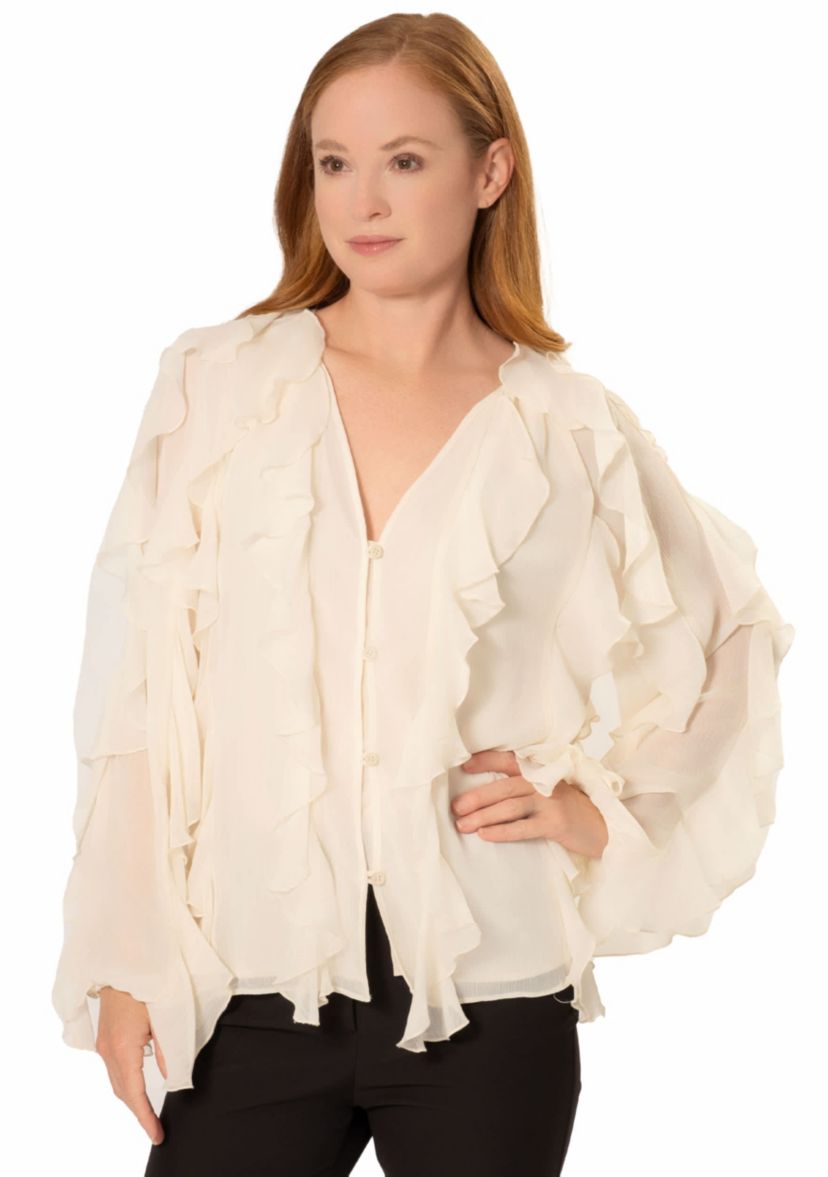 FLYN RUFFLE BLOUSE