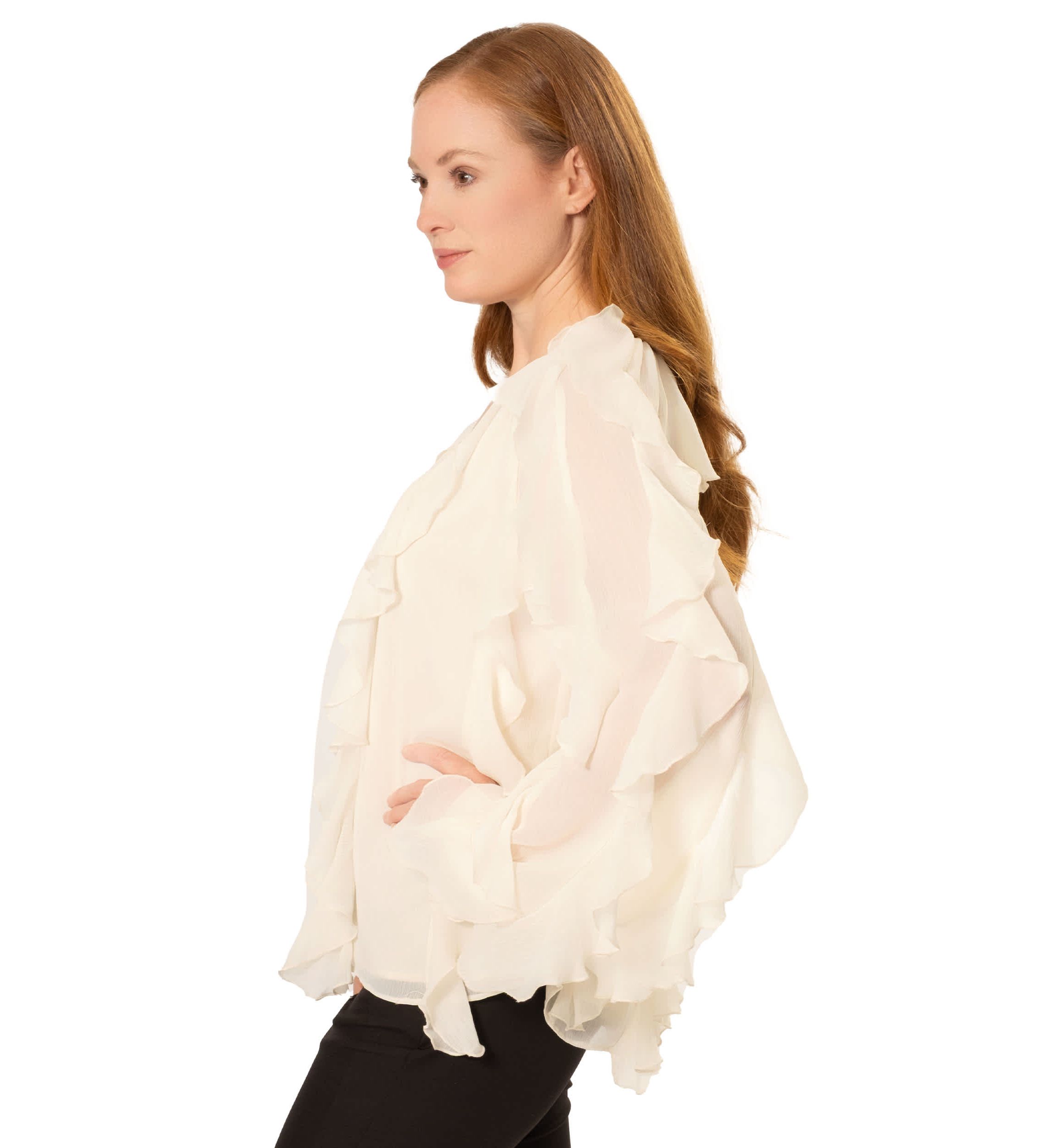 FLYN RUFFLE BLOUSE