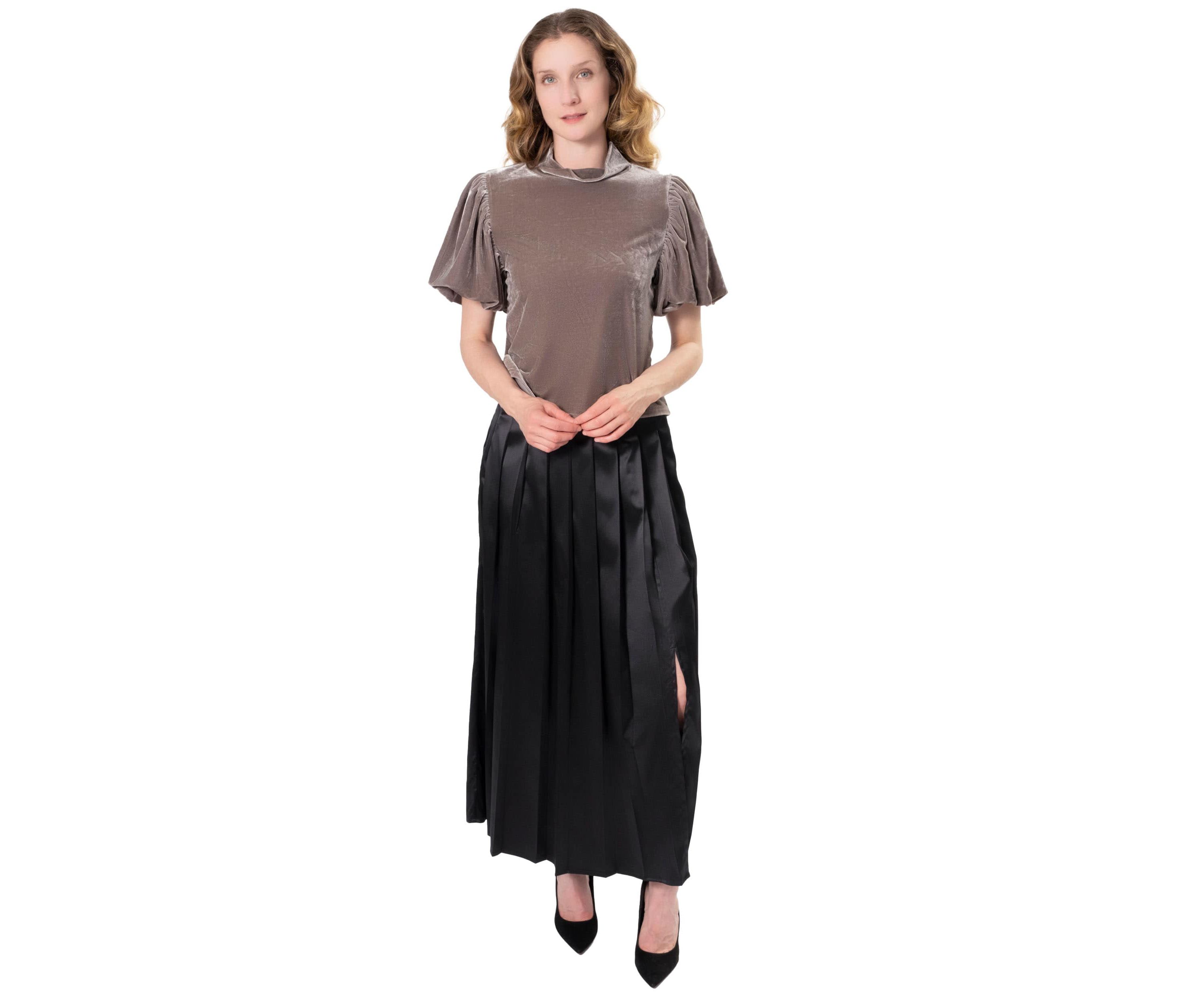 VELVET MOCKNECK TOP