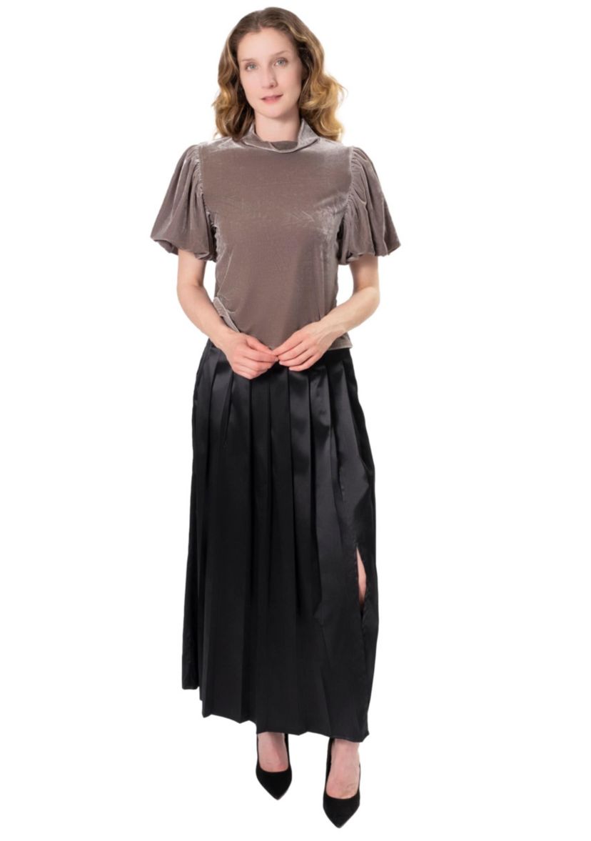 VELVET MOCKNECK TOP