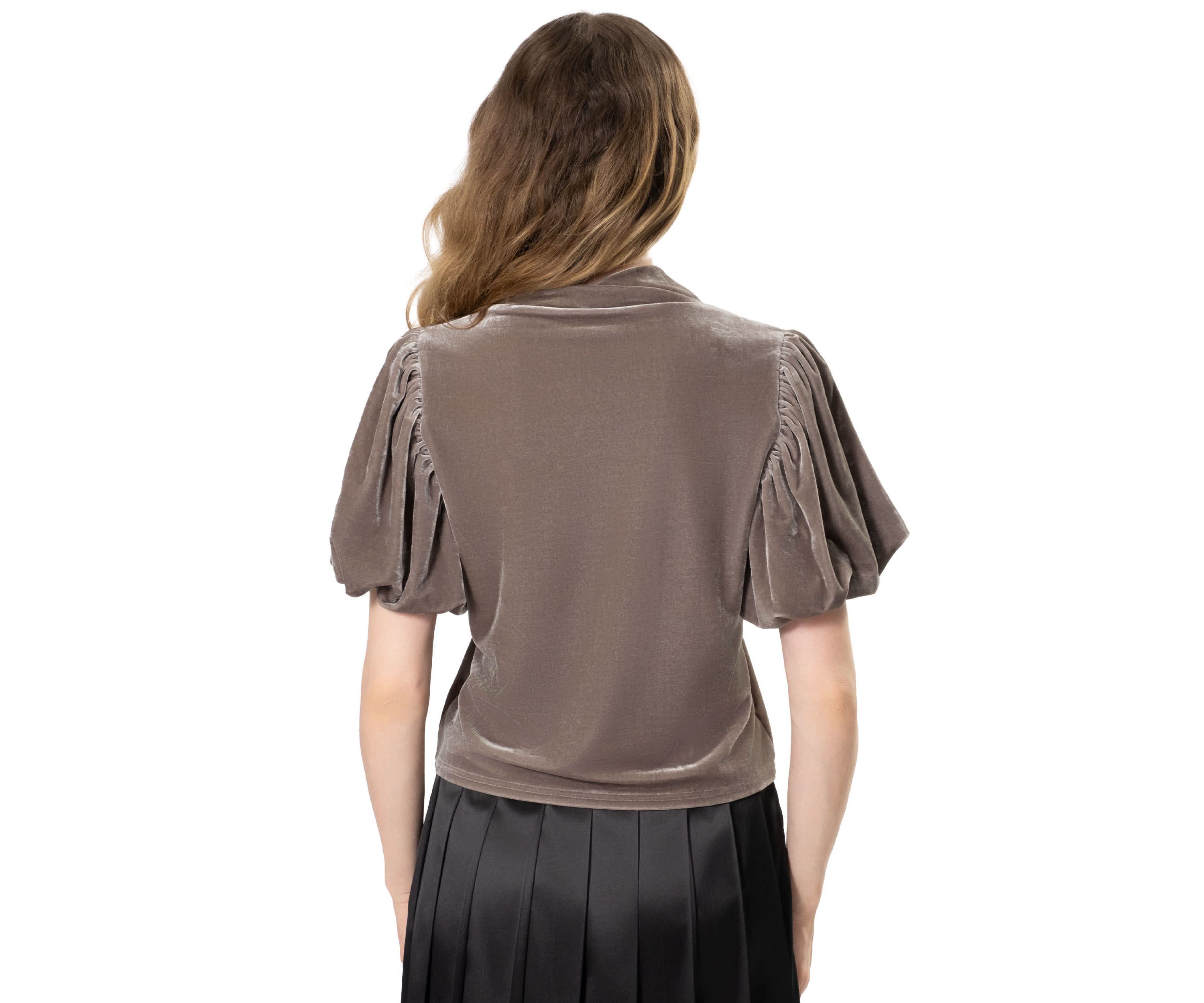 VELVET MOCKNECK TOP