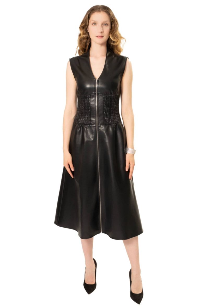 satin leather dress Sassy Shortcake Leather Lover Dress main image 0