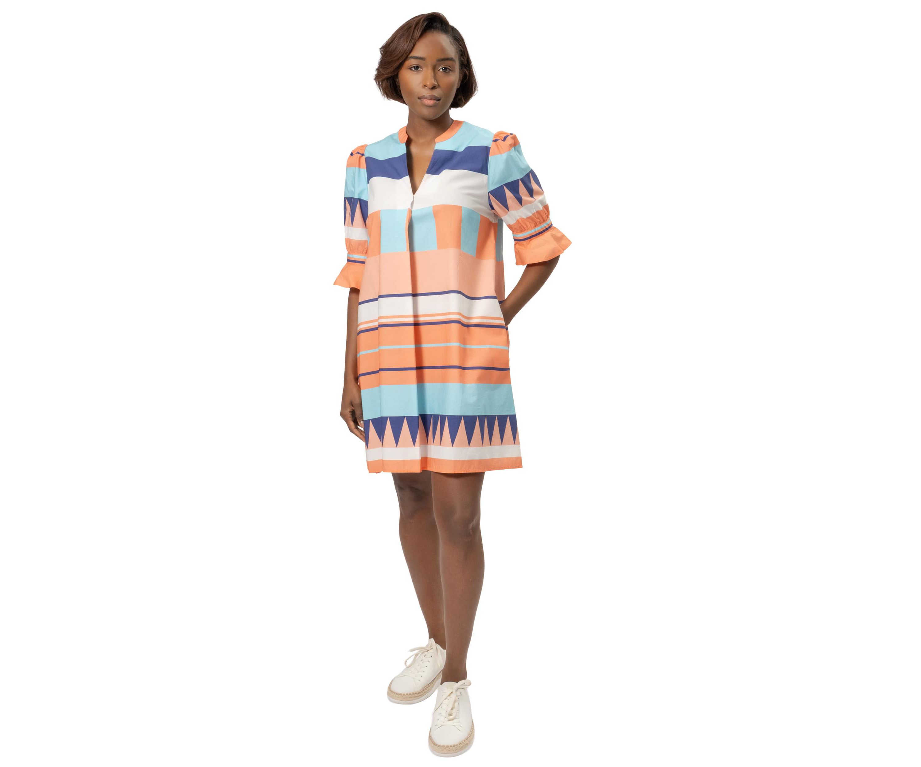 Stripe Short Resort Dress