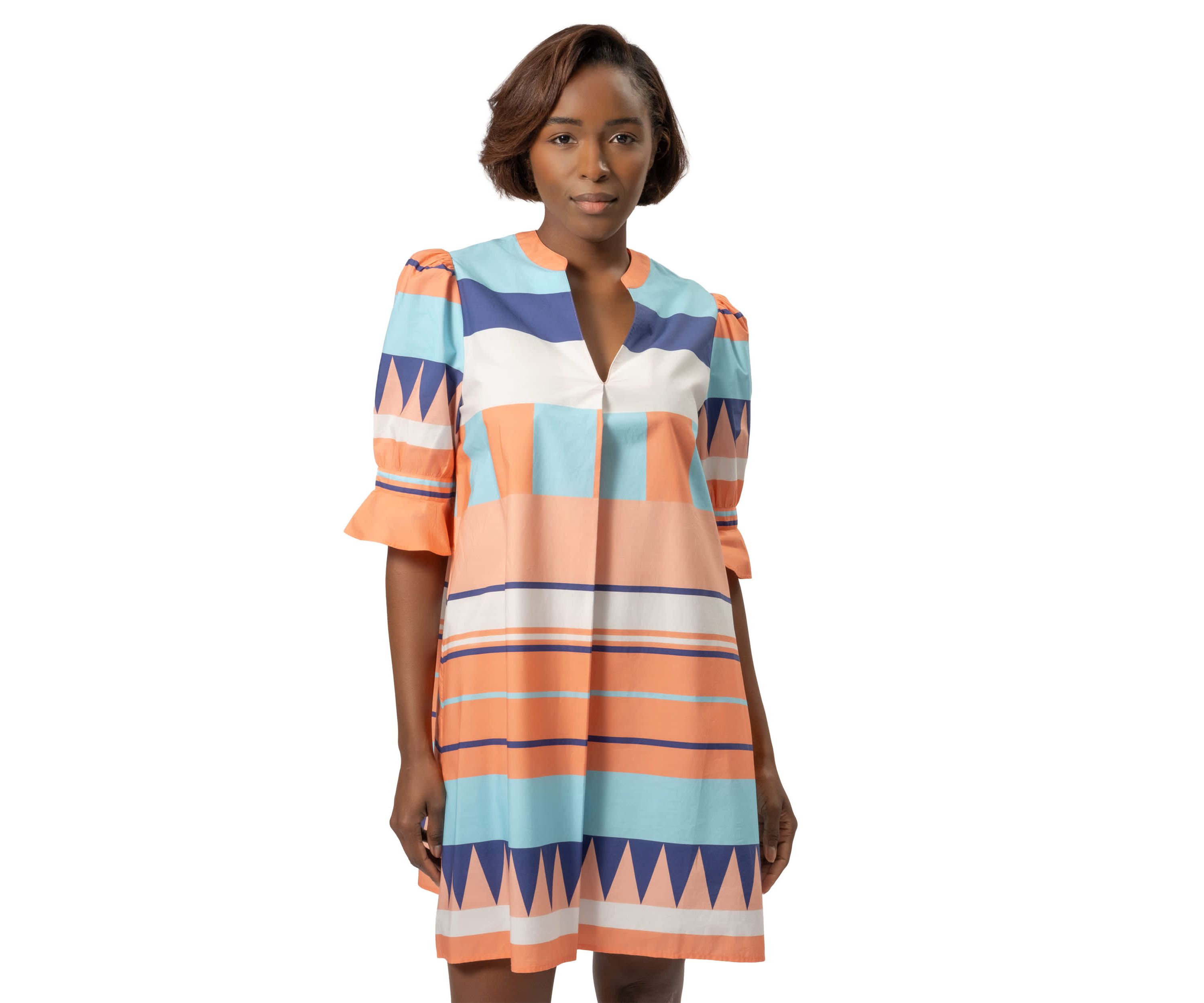 Stripe Short Resort Dress