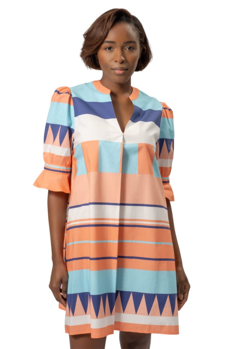 Stripe Short Resort Dress