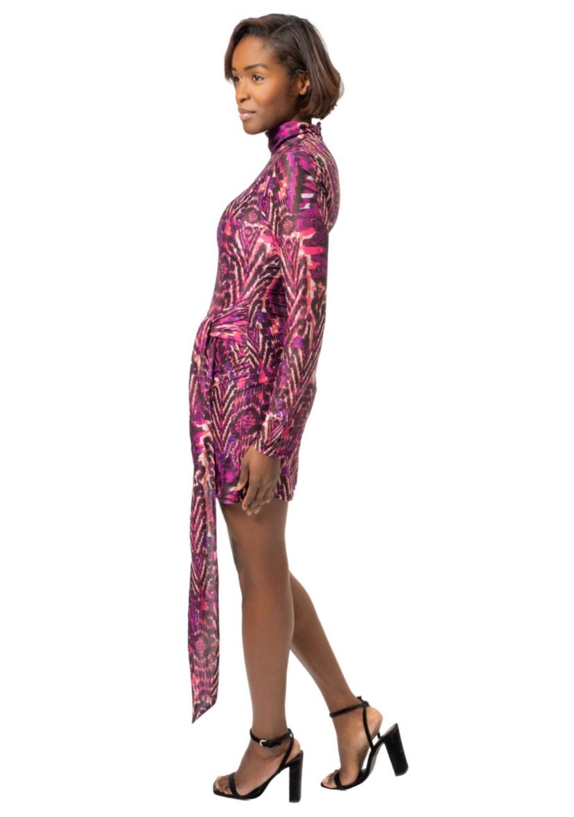 DARA ABSTRACT JERSEY DRESS