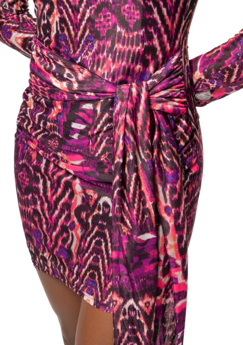 DARA ABSTRACT JERSEY DRESS