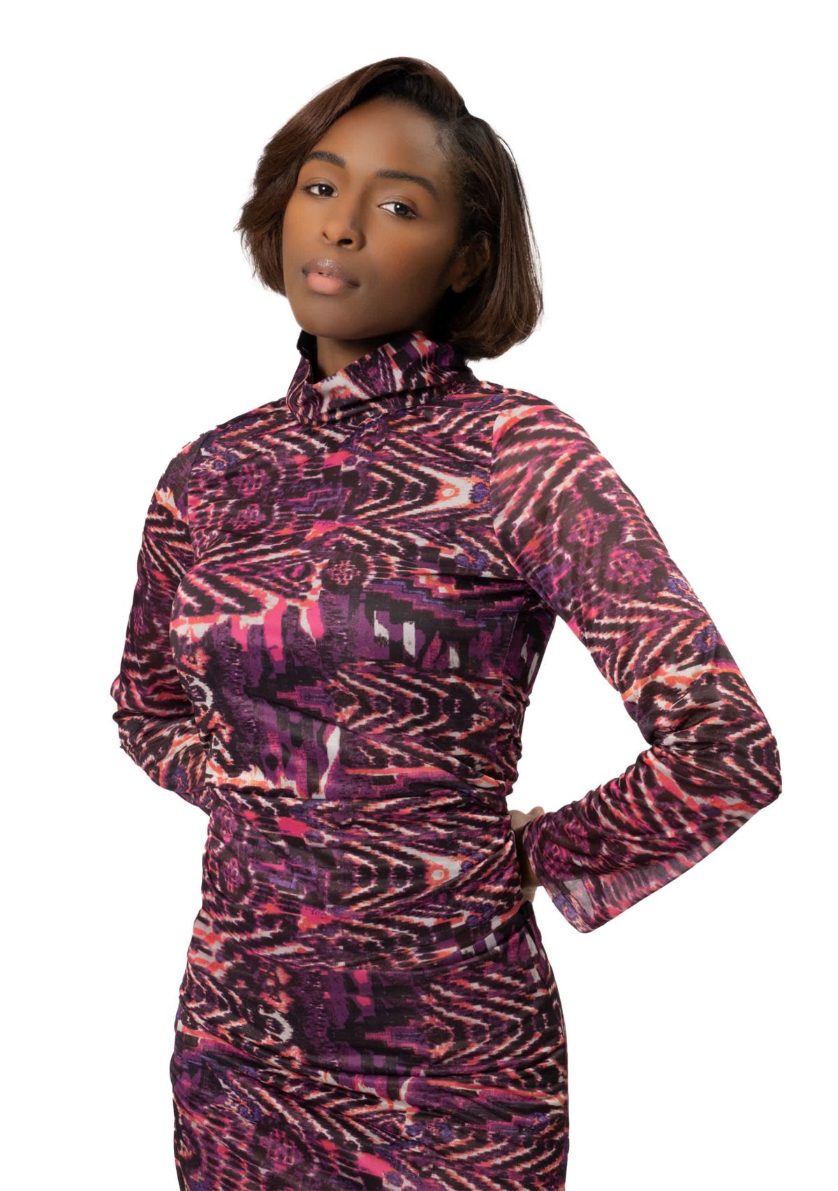 LEE MOCKNECK JERSEY TOP