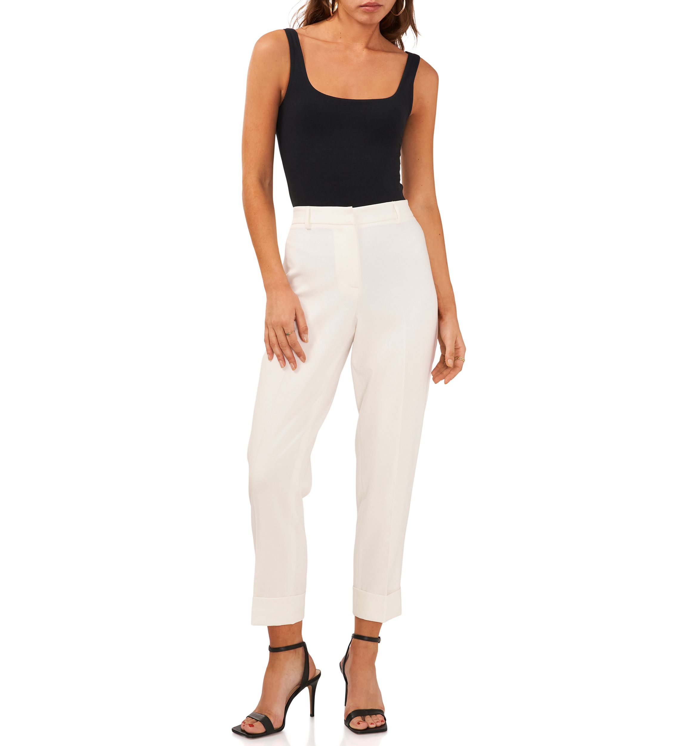 Womens Mid Rise Pants