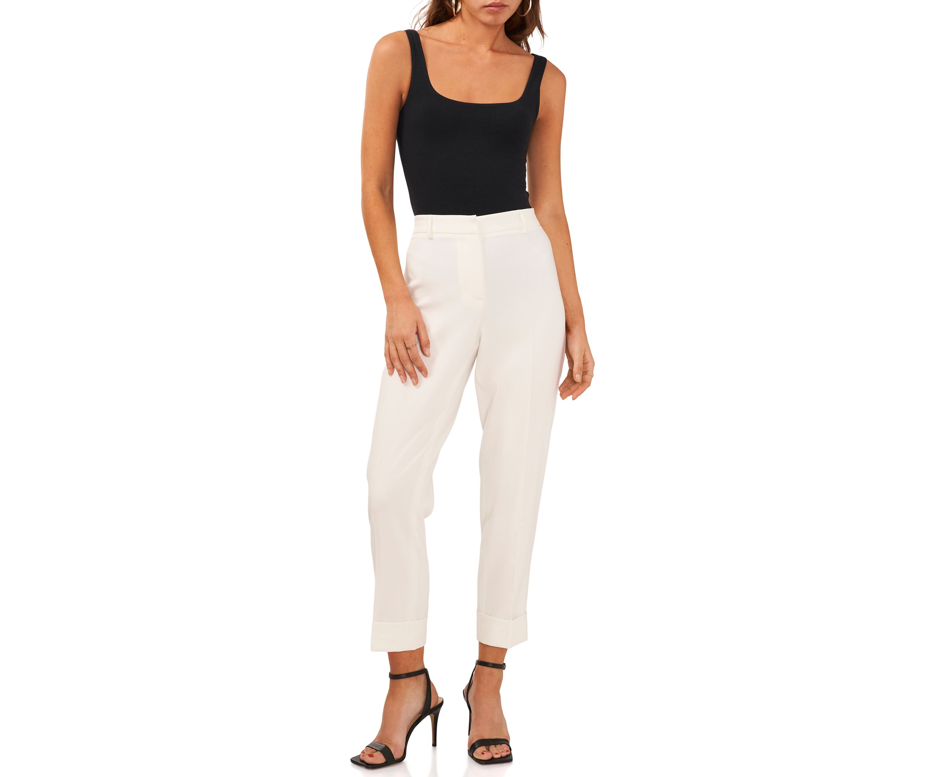 Womens Mid Rise Pants