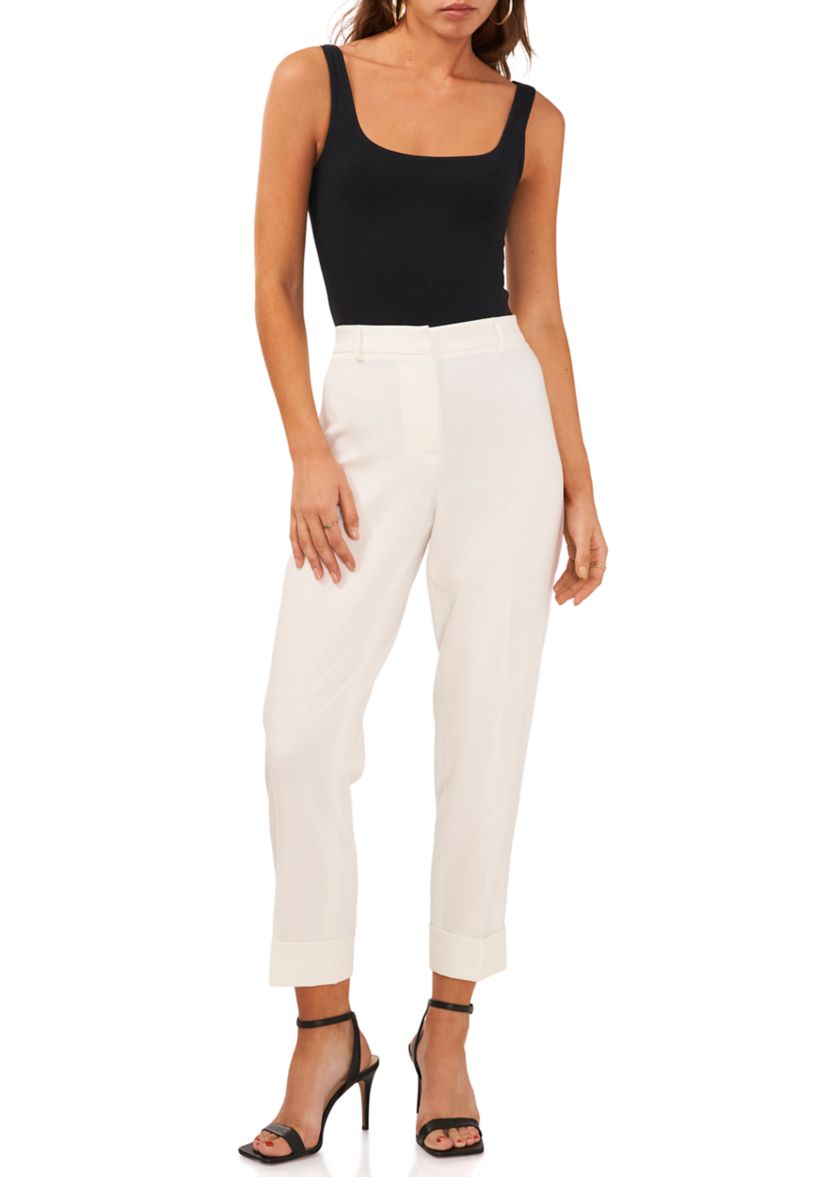 Womens Mid Rise Pants