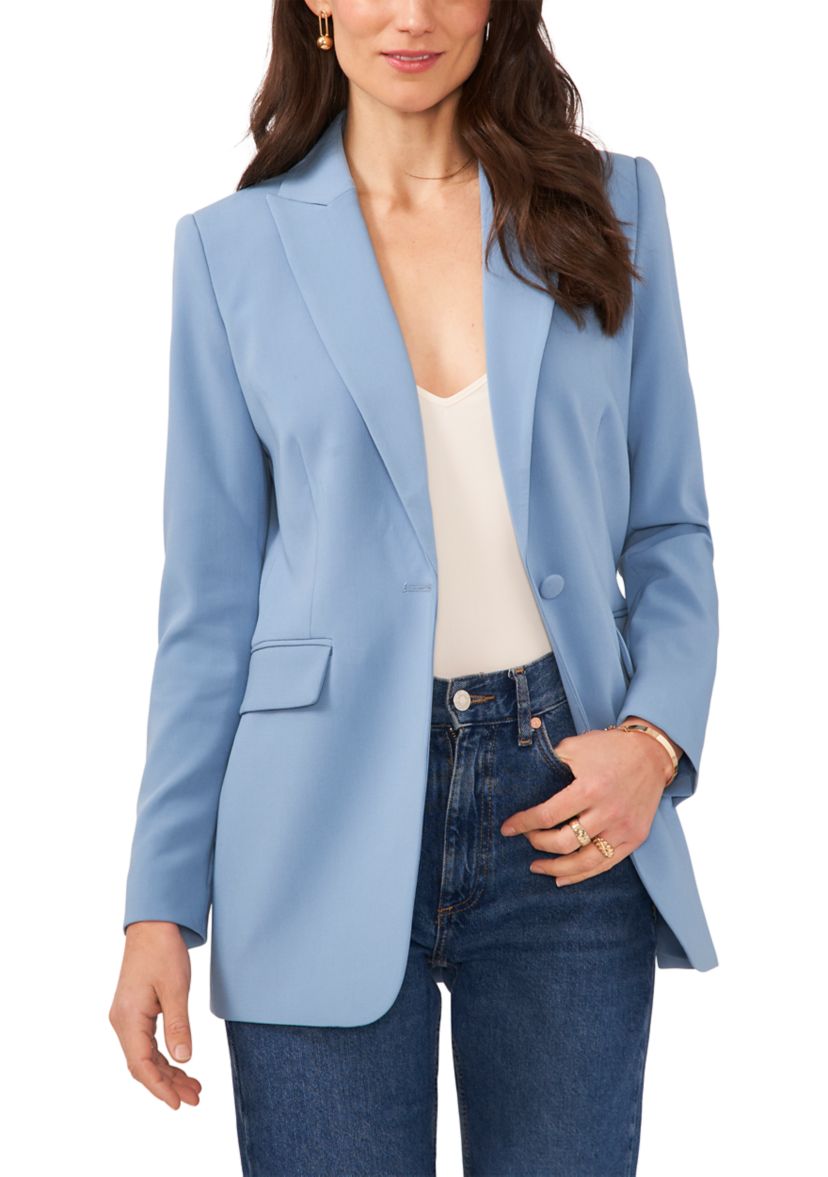 Womens Single Breasted Blazer with Large Pockets