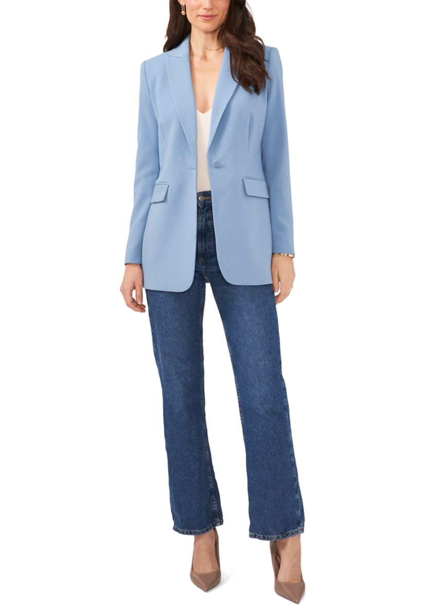 Womens Single Breasted Blazer with Large Pockets