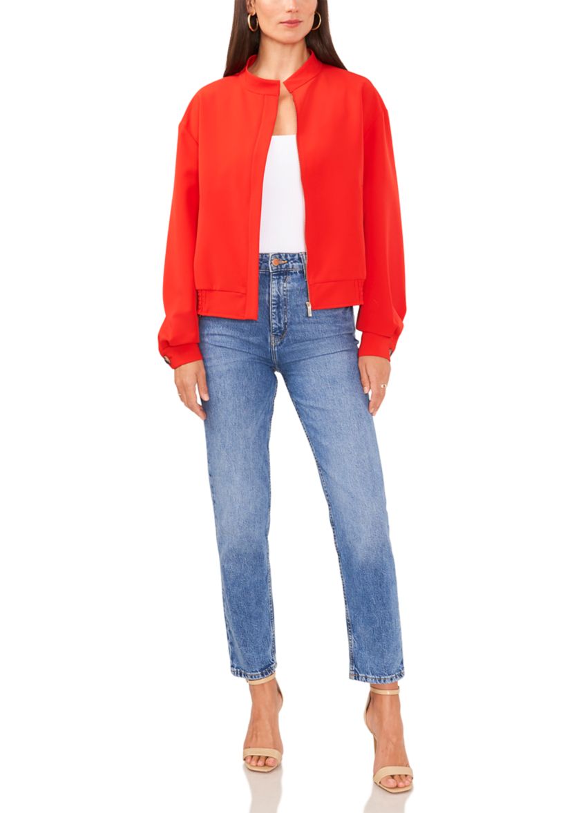 Womens Long Sleeve Bomber Jacket 