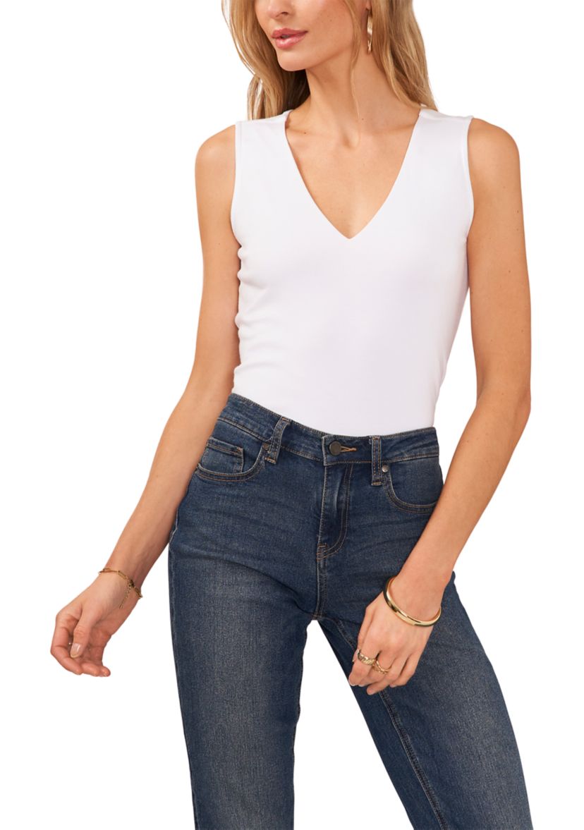 Womens Sleeveless Twist Back Tank Top