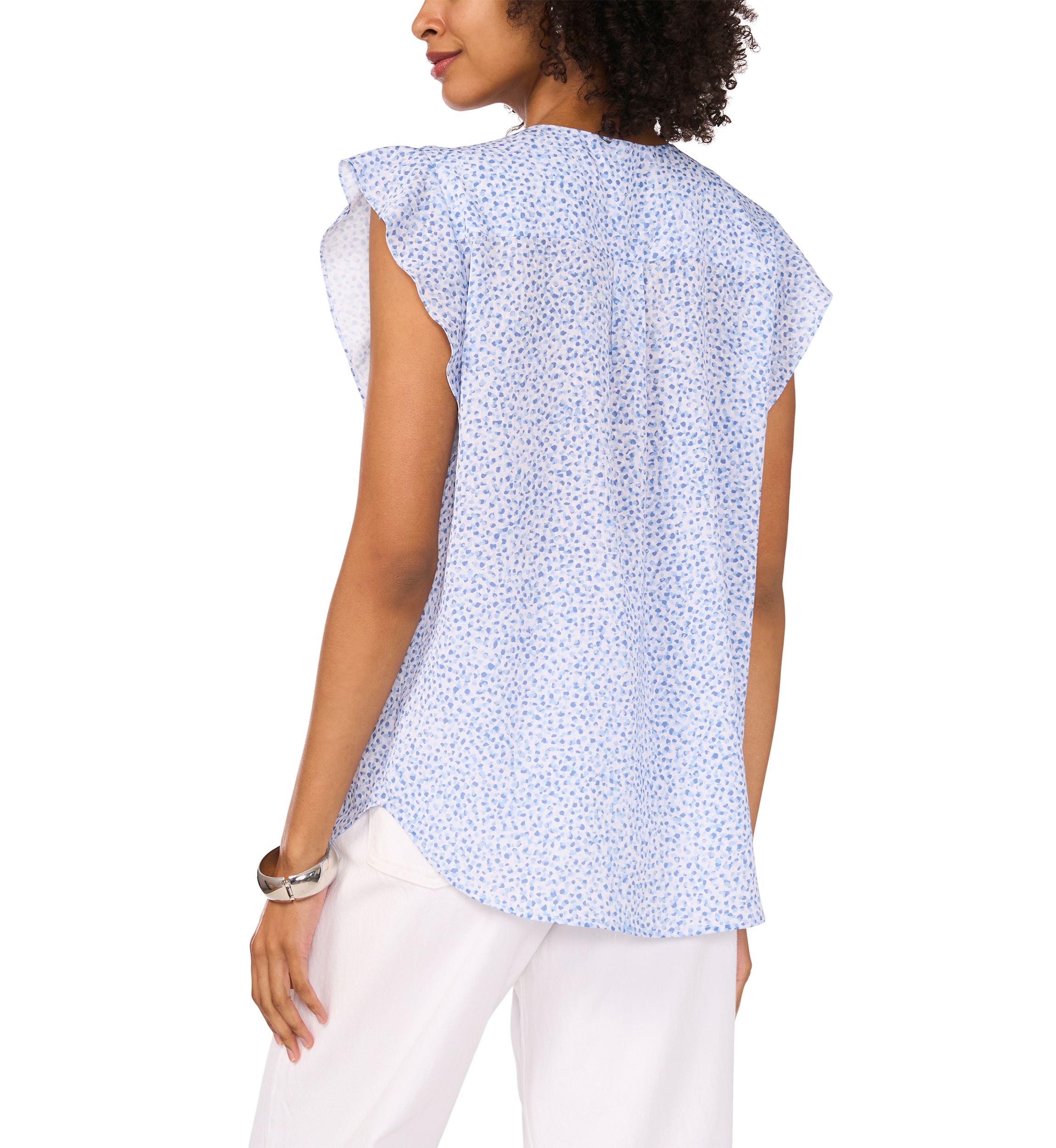 Womens Ruffle Sleeve Top