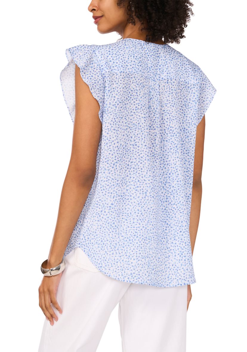 Womens Ruffle Sleeve Top