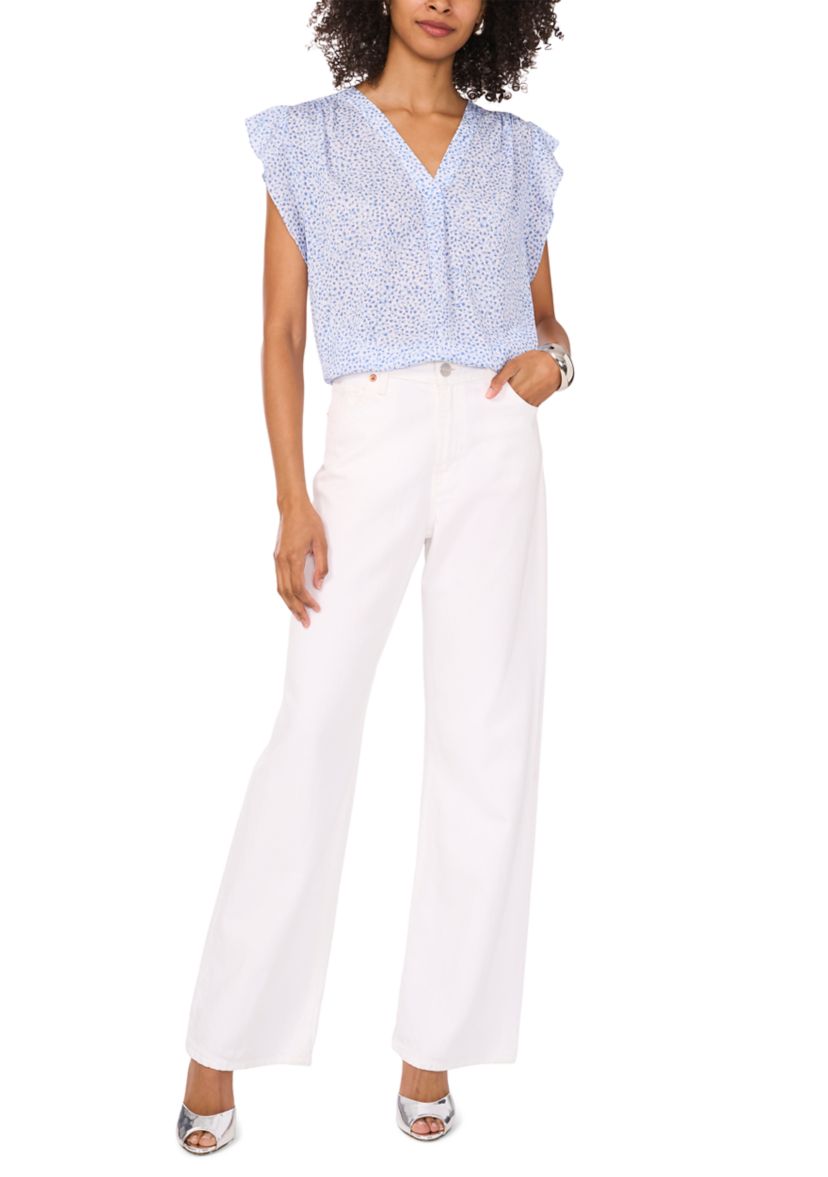 Womens Ruffle Sleeve Top