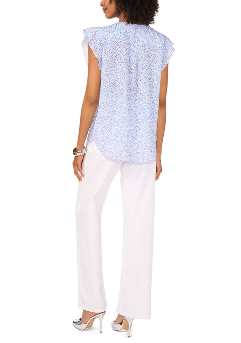 Womens Ruffle Sleeve Top
