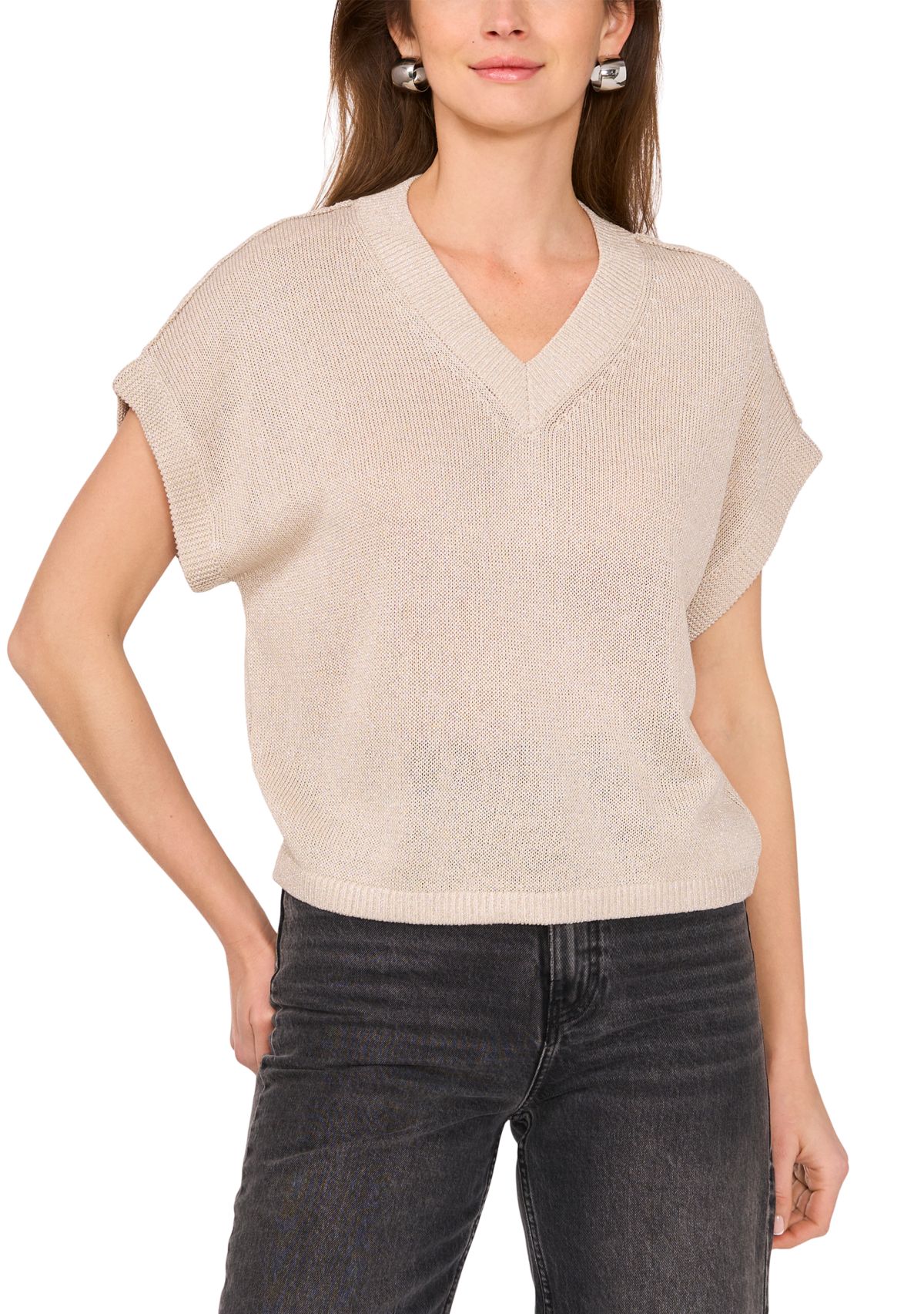 Womens Dolman Sleeve V-Neck Sweater