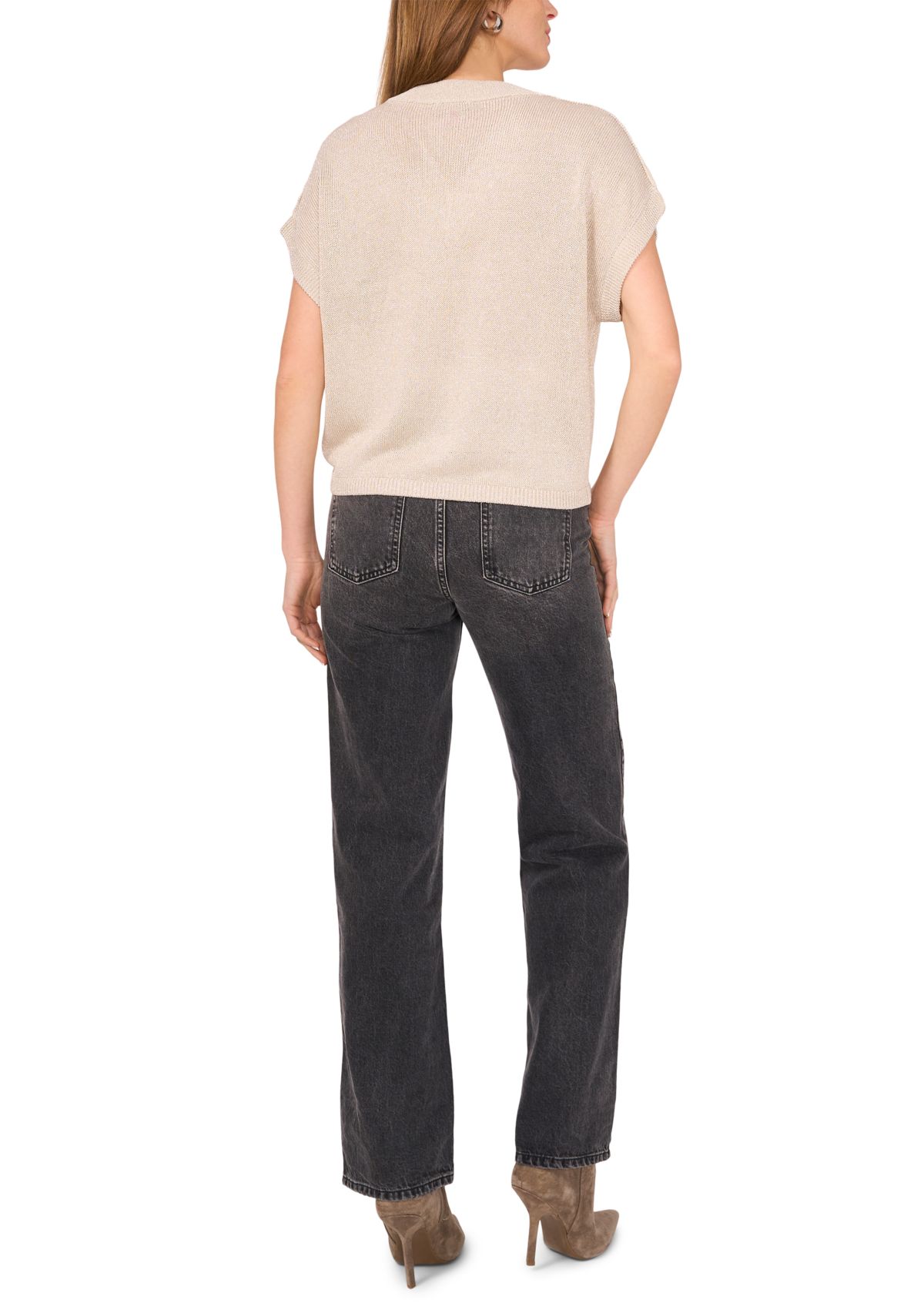 Womens Dolman Sleeve V-Neck Sweater