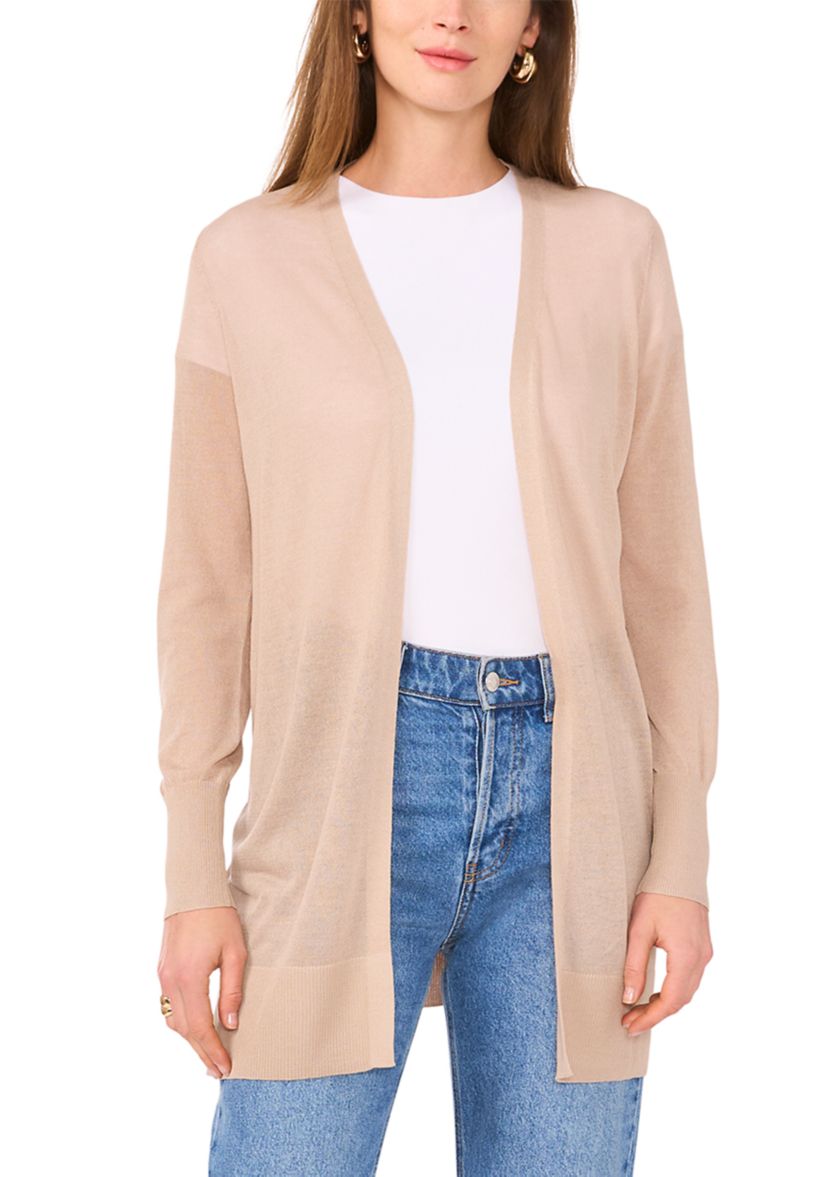 Womens Long Sleeve Open Front Cardigan 