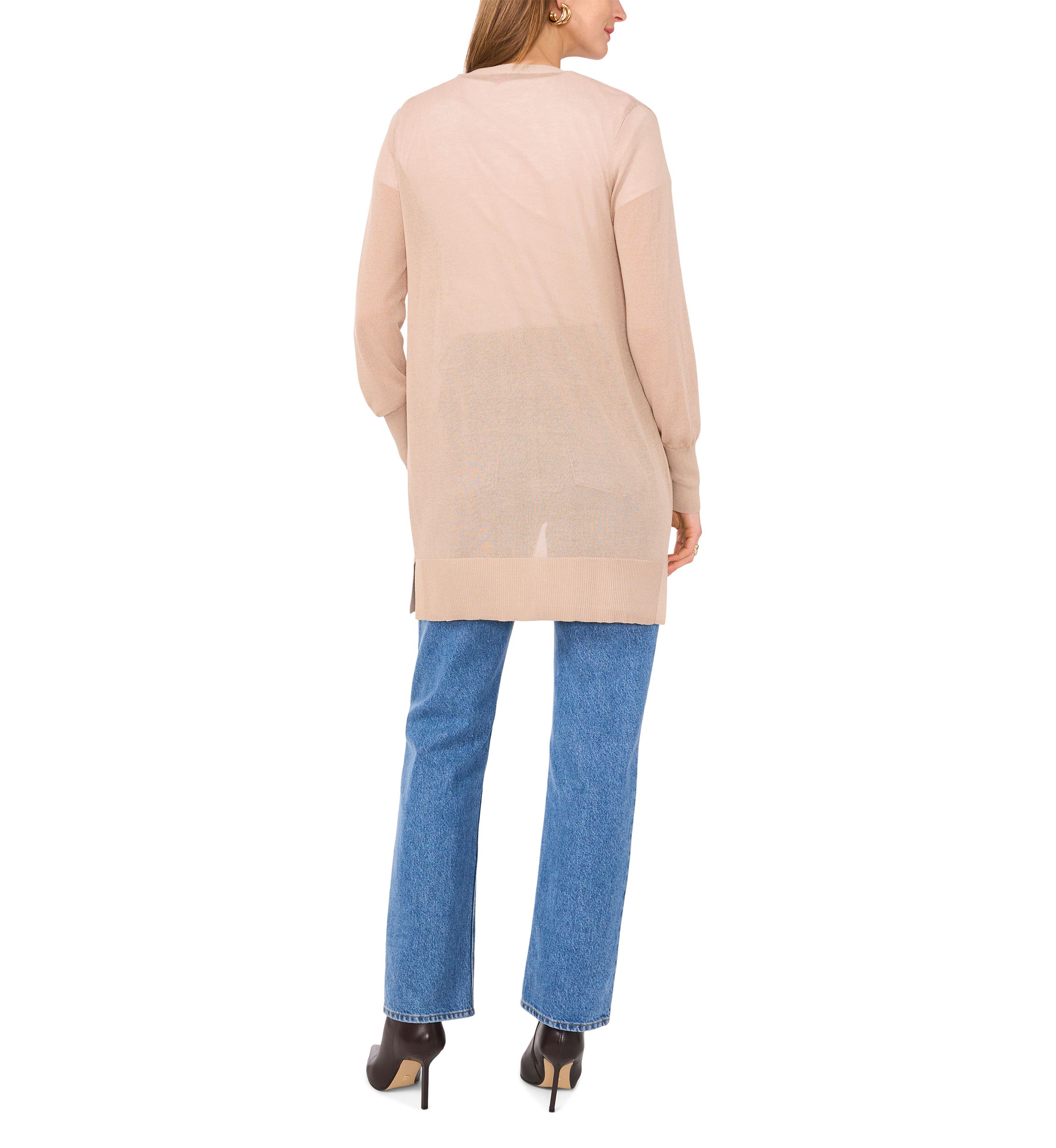Womens Long Sleeve Open Front Cardigan 