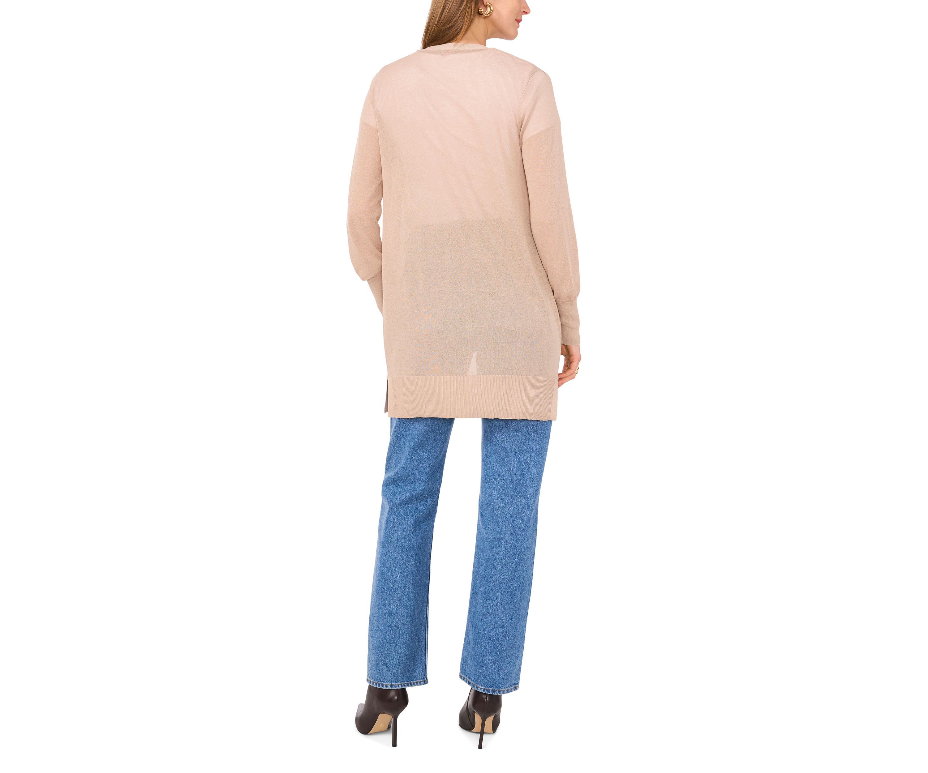 Womens Long Sleeve Open Front Cardigan 