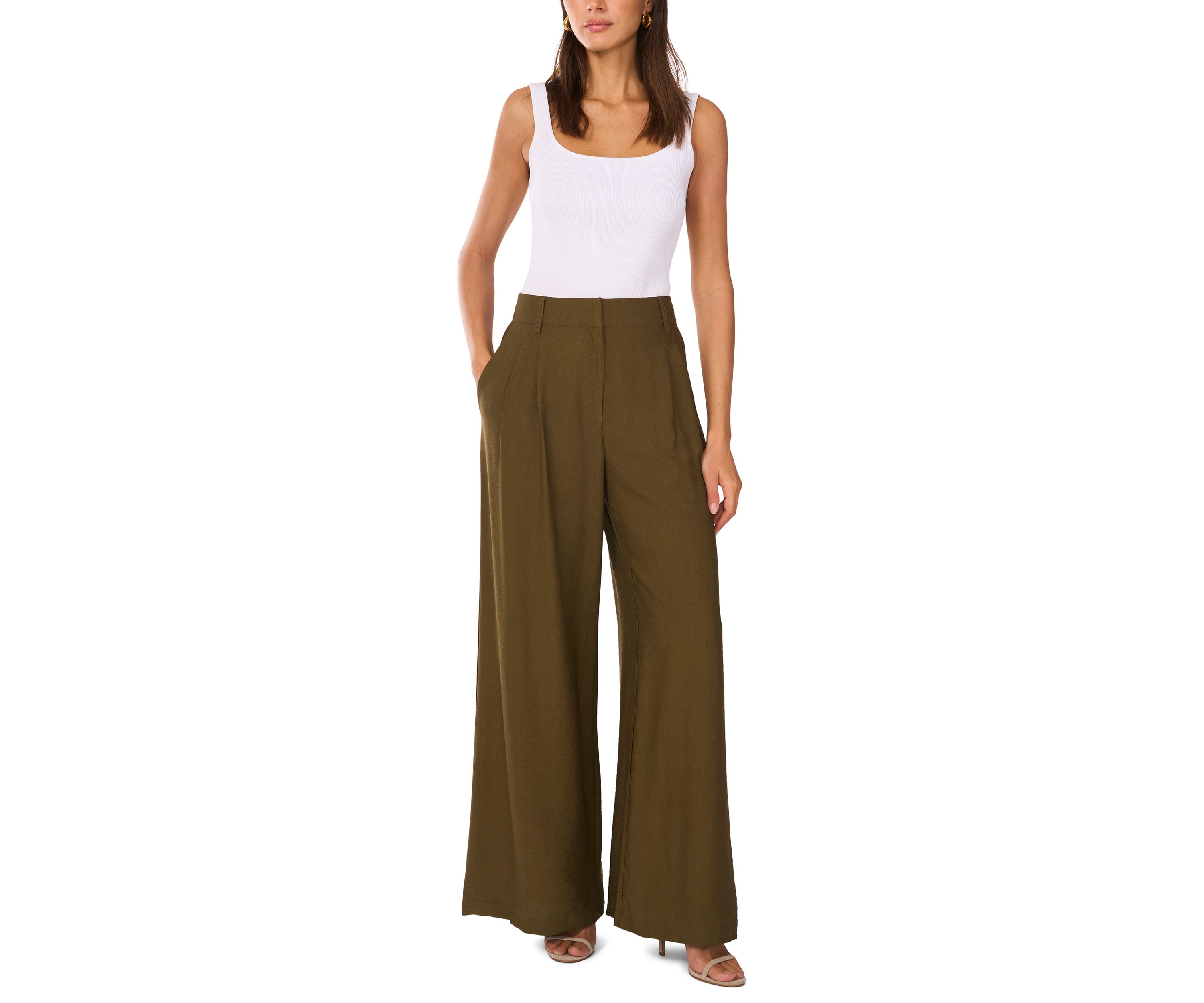 Womens Wide Leg Trousers 