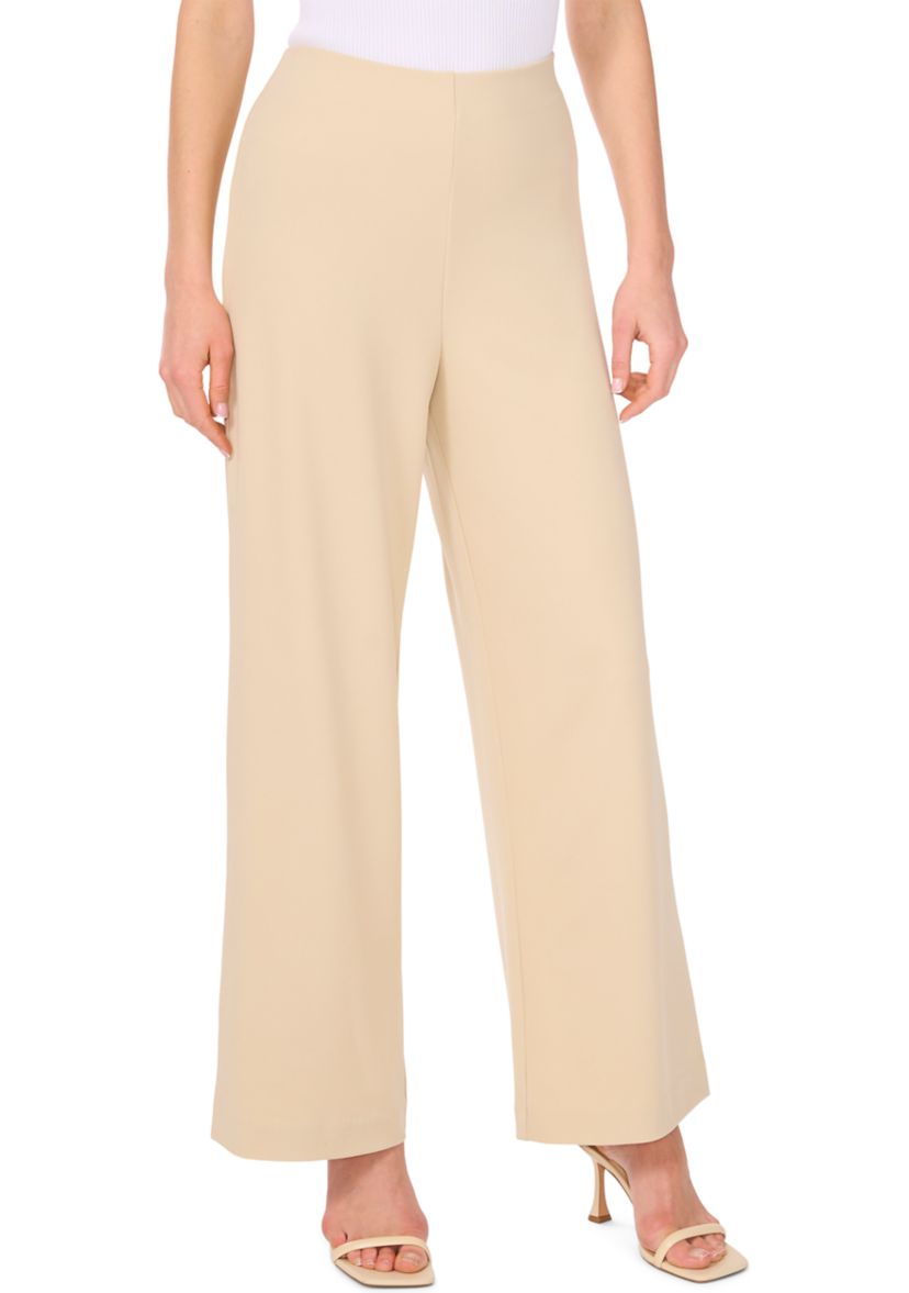Womens Pull On Wide Leg Pants 