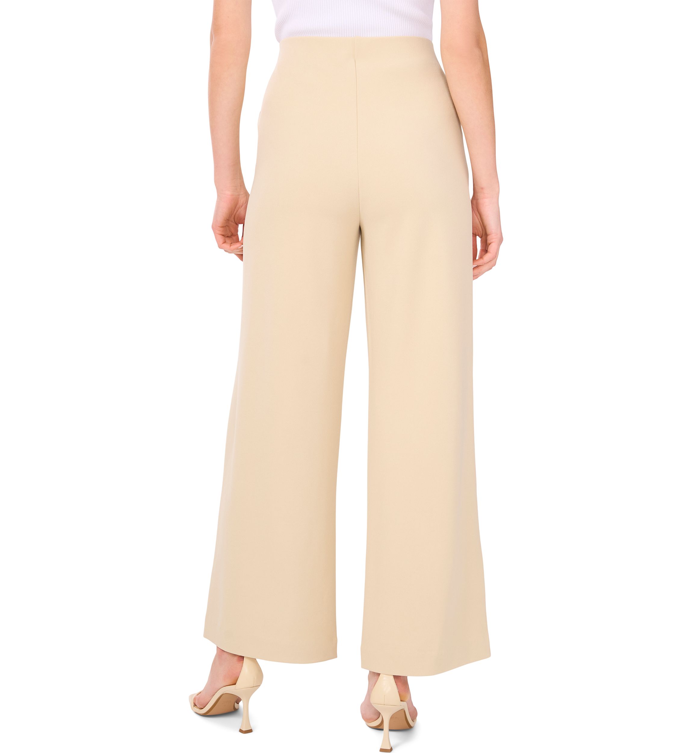 Womens Pull On Wide Leg Pants 