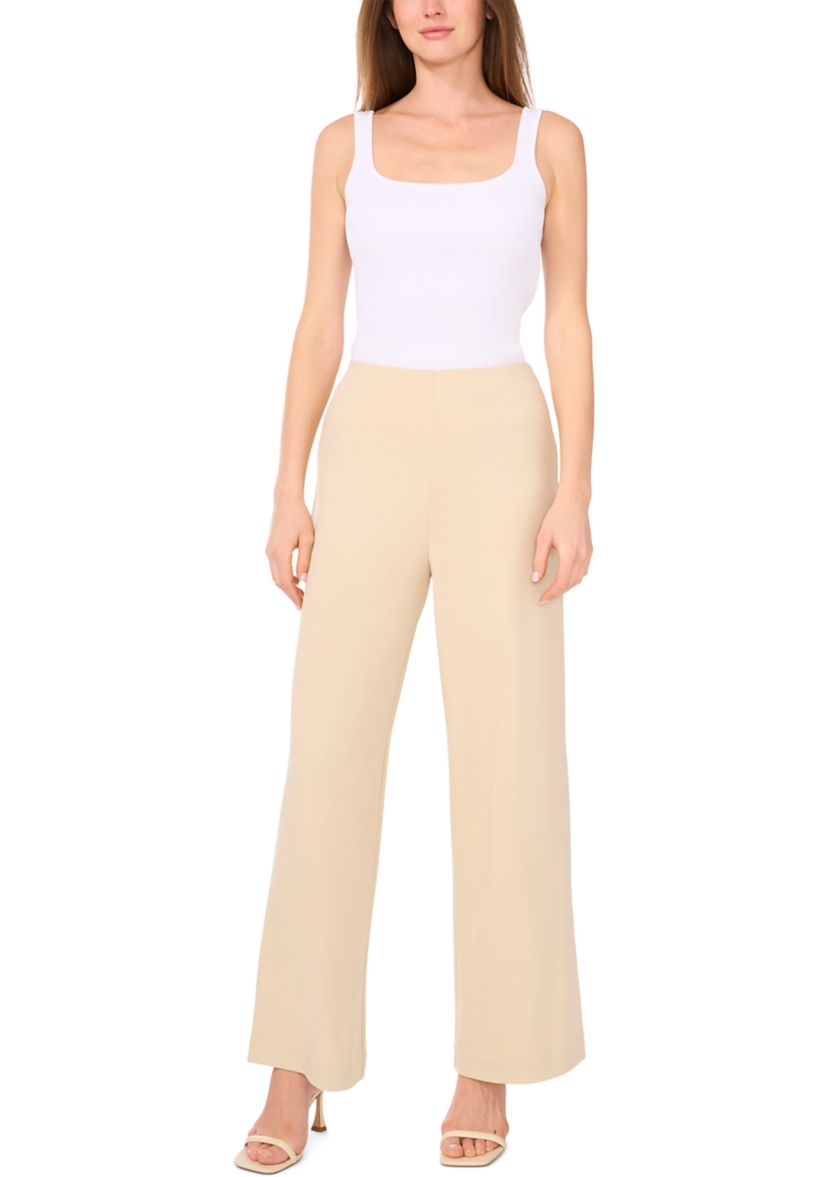 Womens Pull On Wide Leg Pants 